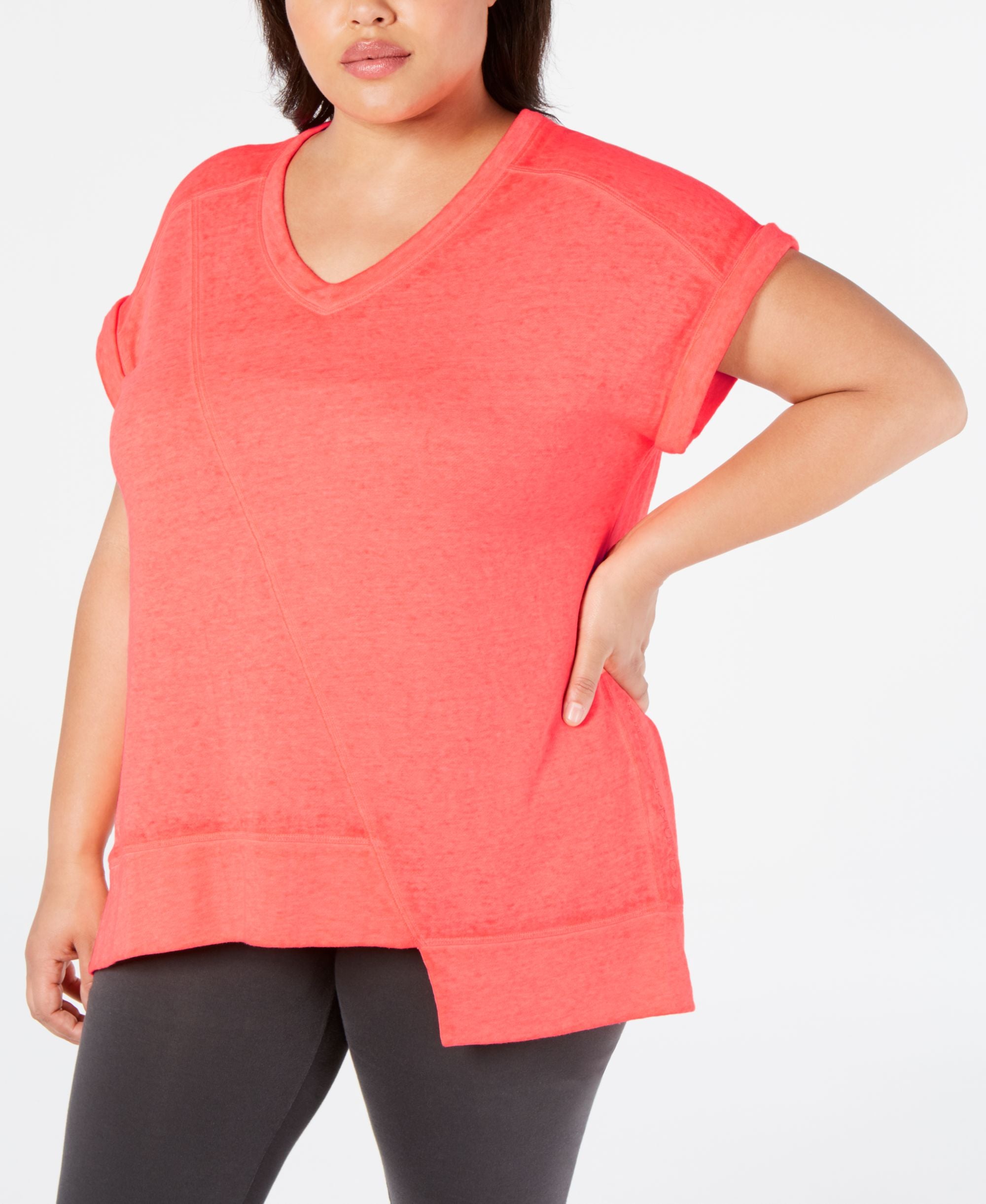 Calvin Klein Performance Plus Size Asymmetrical T-Shirt