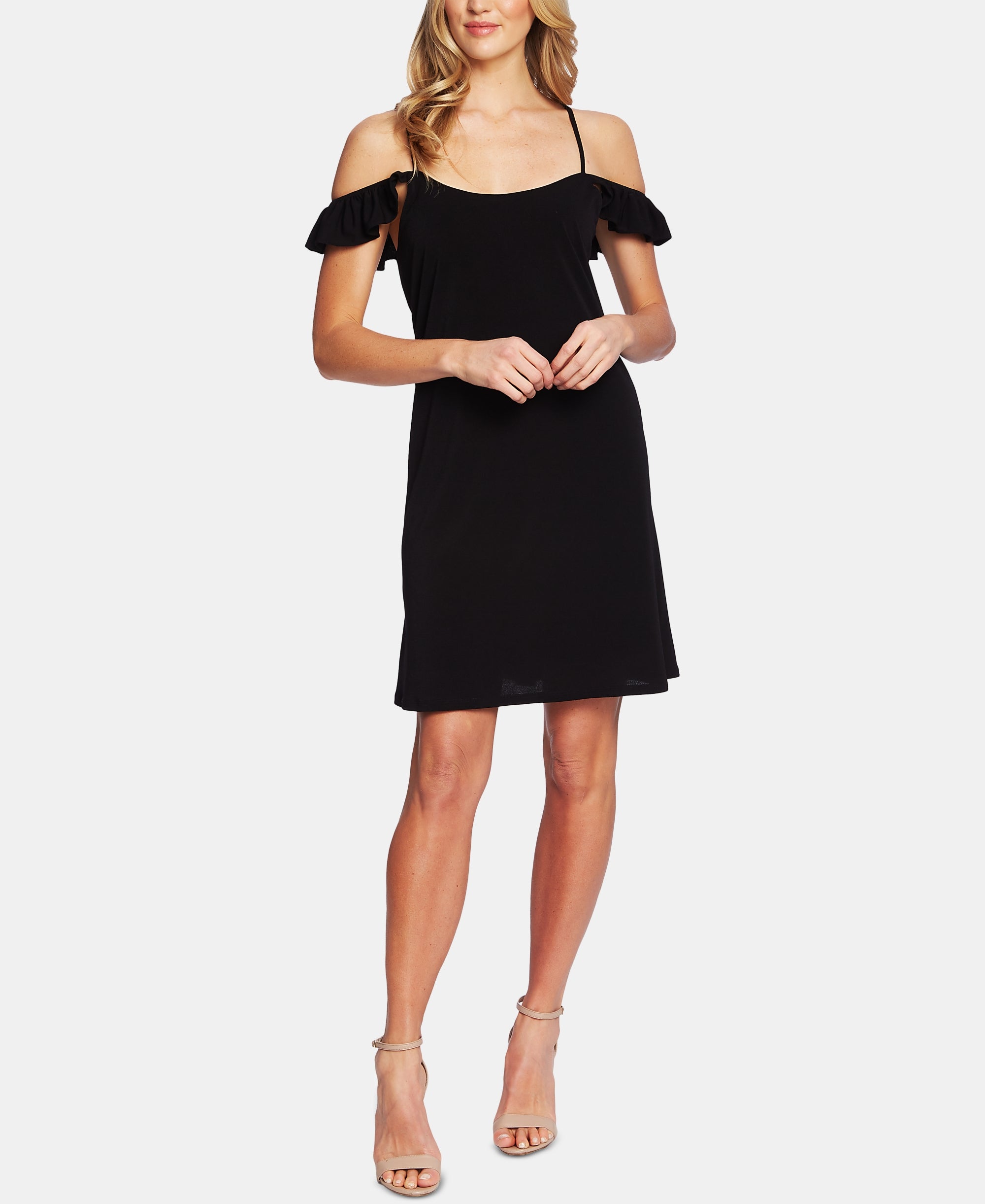 Cold-Shoulder Mini Dress