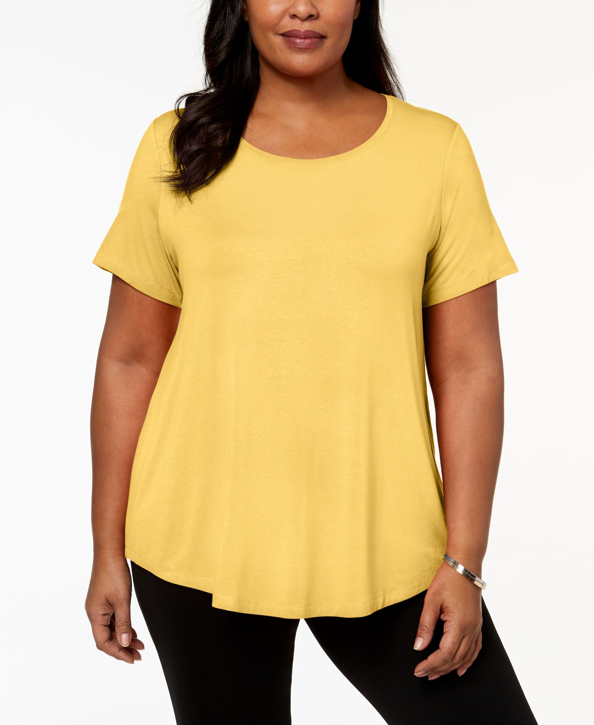Plus Size Short-Sleeve Top