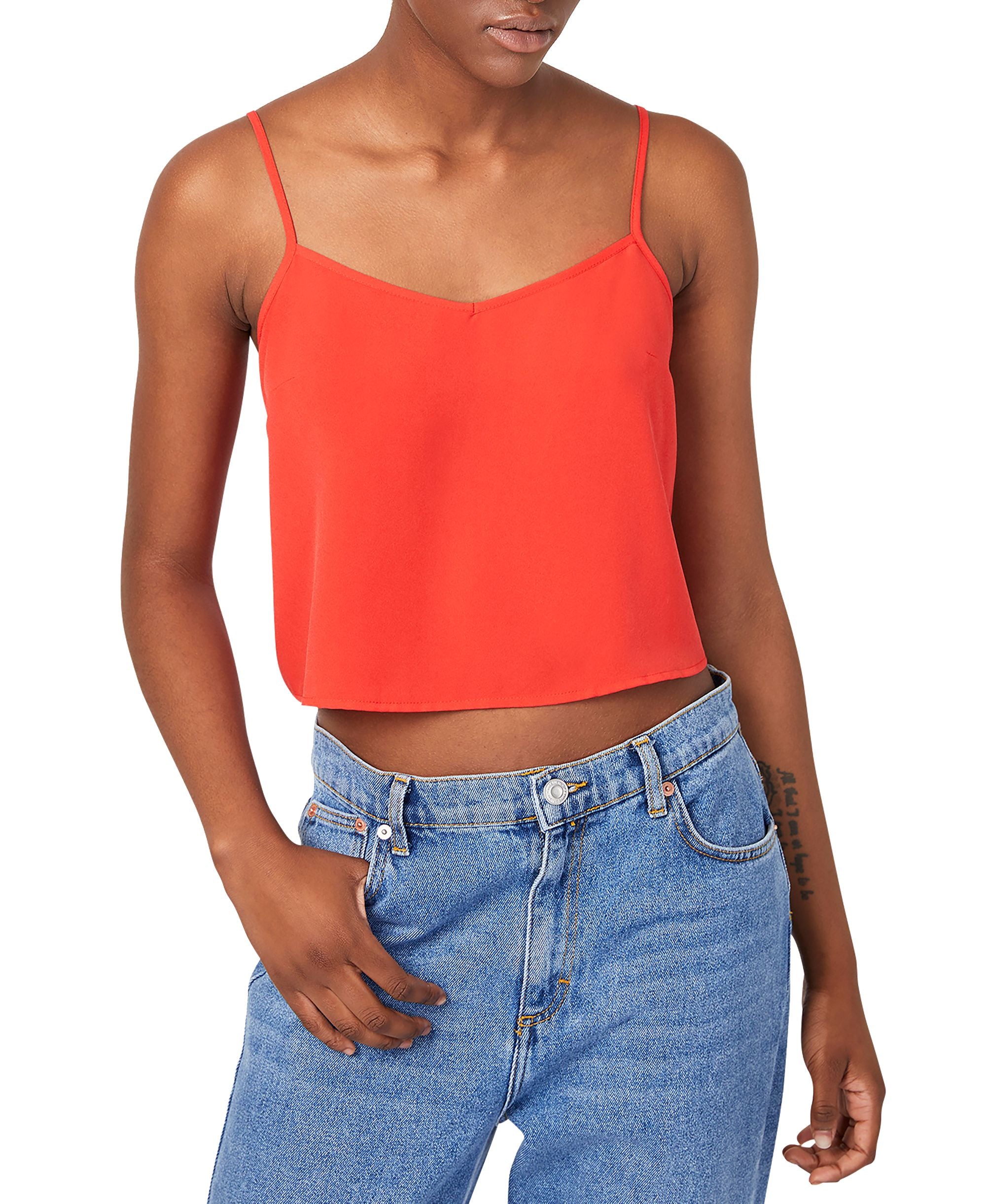 French Connection Sleeveless Cropped Top