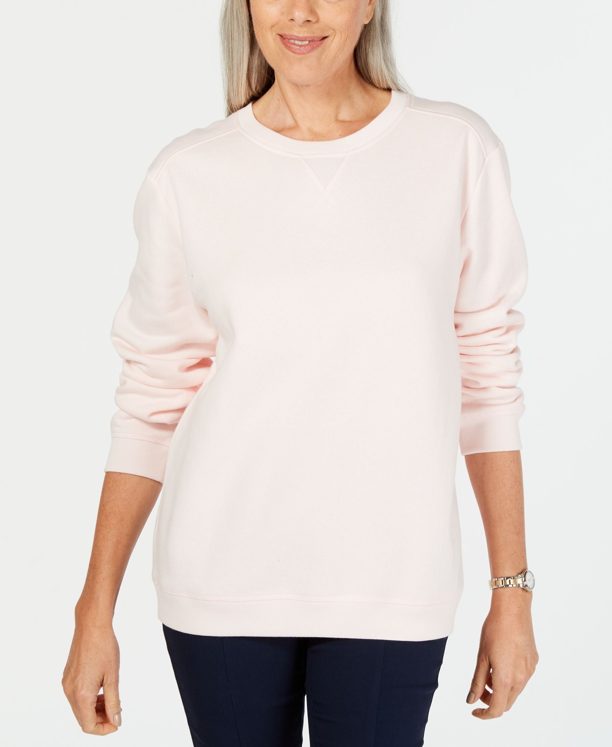 Karen Scott Plus Size Crewneck Sweatshirt