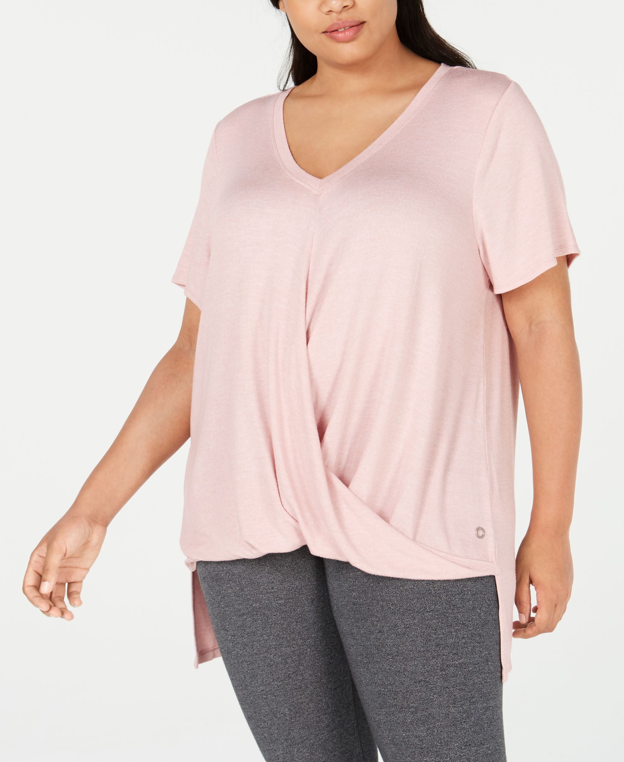 Calvin Klein Performance Plus Size Draped Top