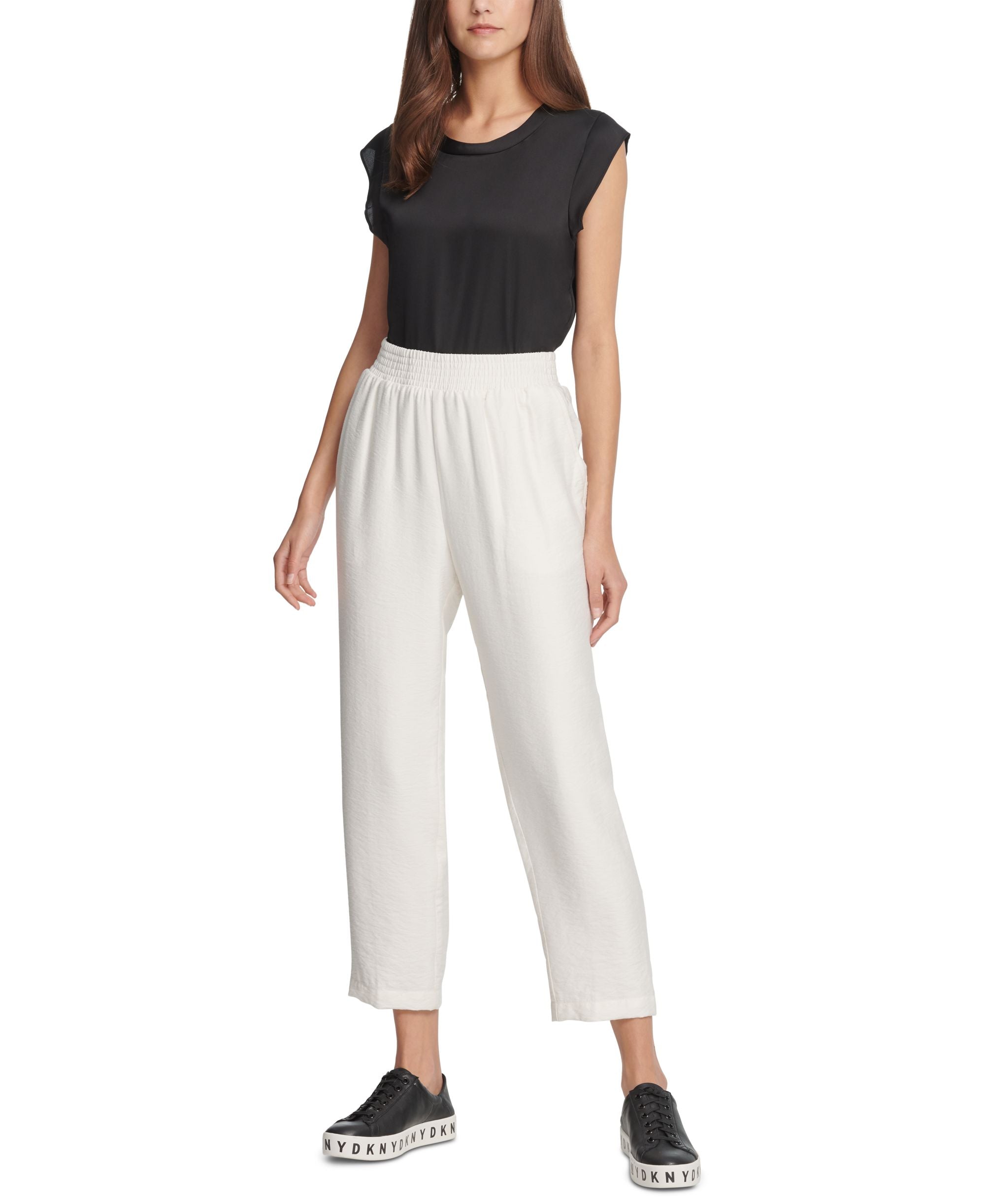 DKNY Pull On Cropped Pants