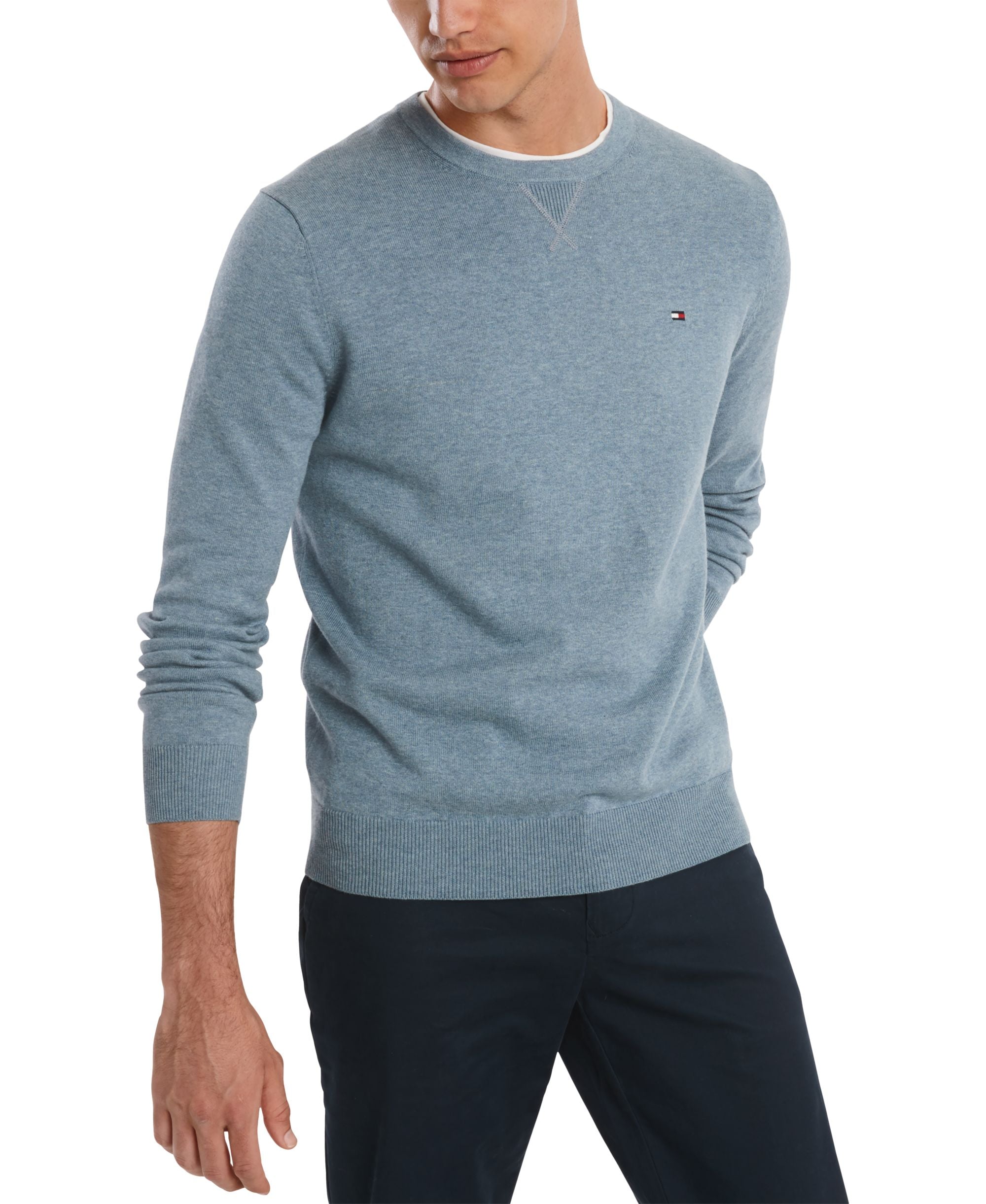 Men's Essential Solid Crew Neck Sweater