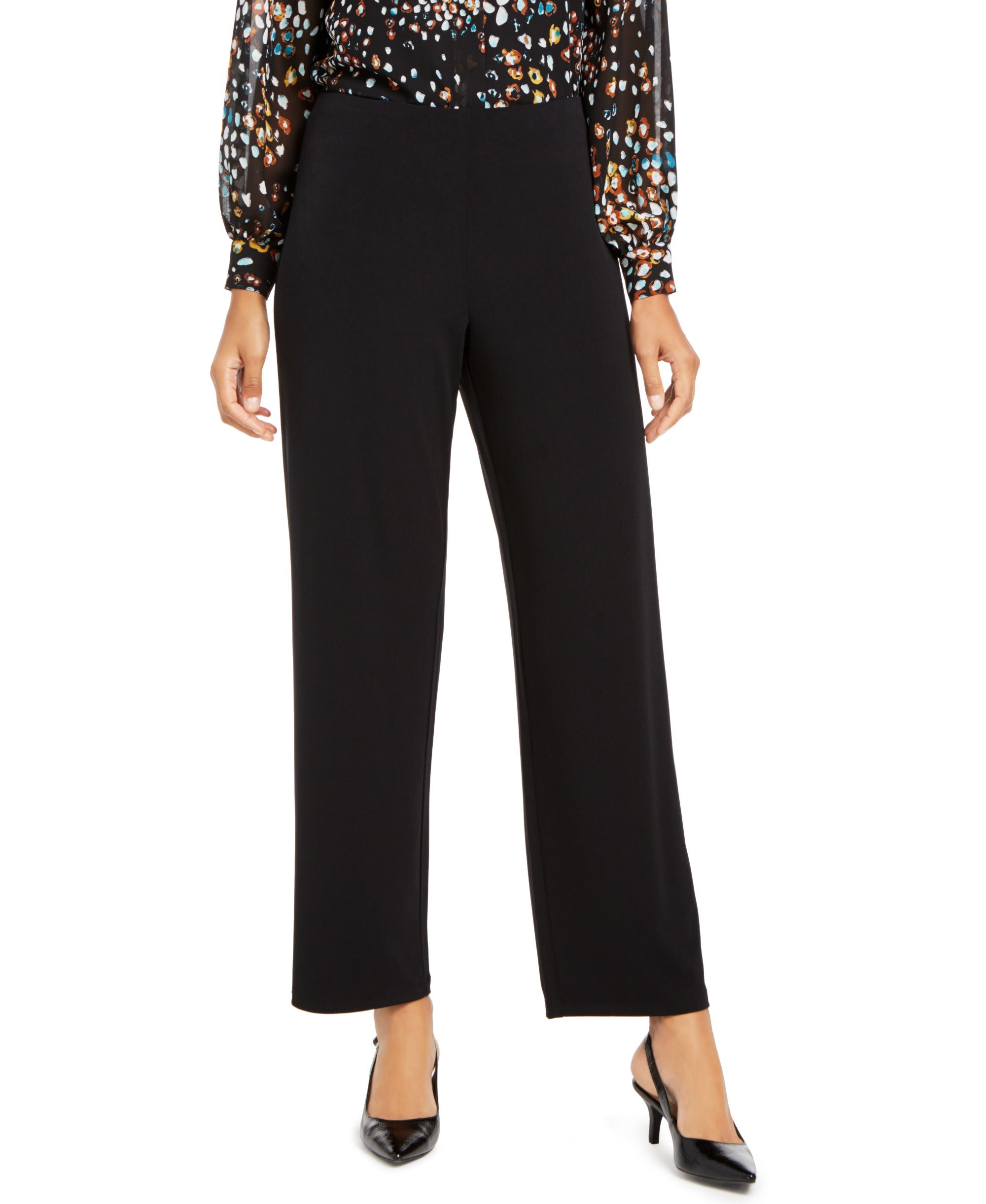 Alfani Petite Knit Wide Leg Pant