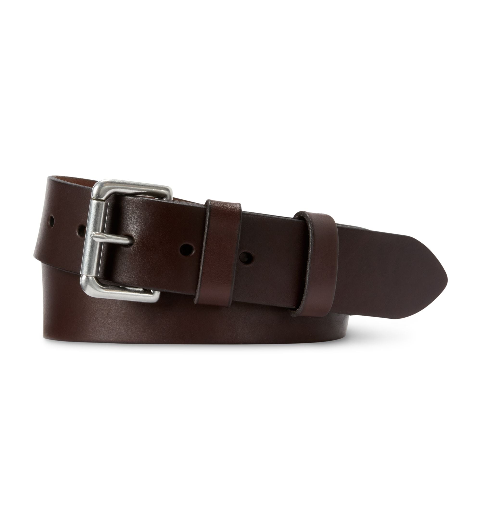 Men's Leather Roller-Buckle Belt