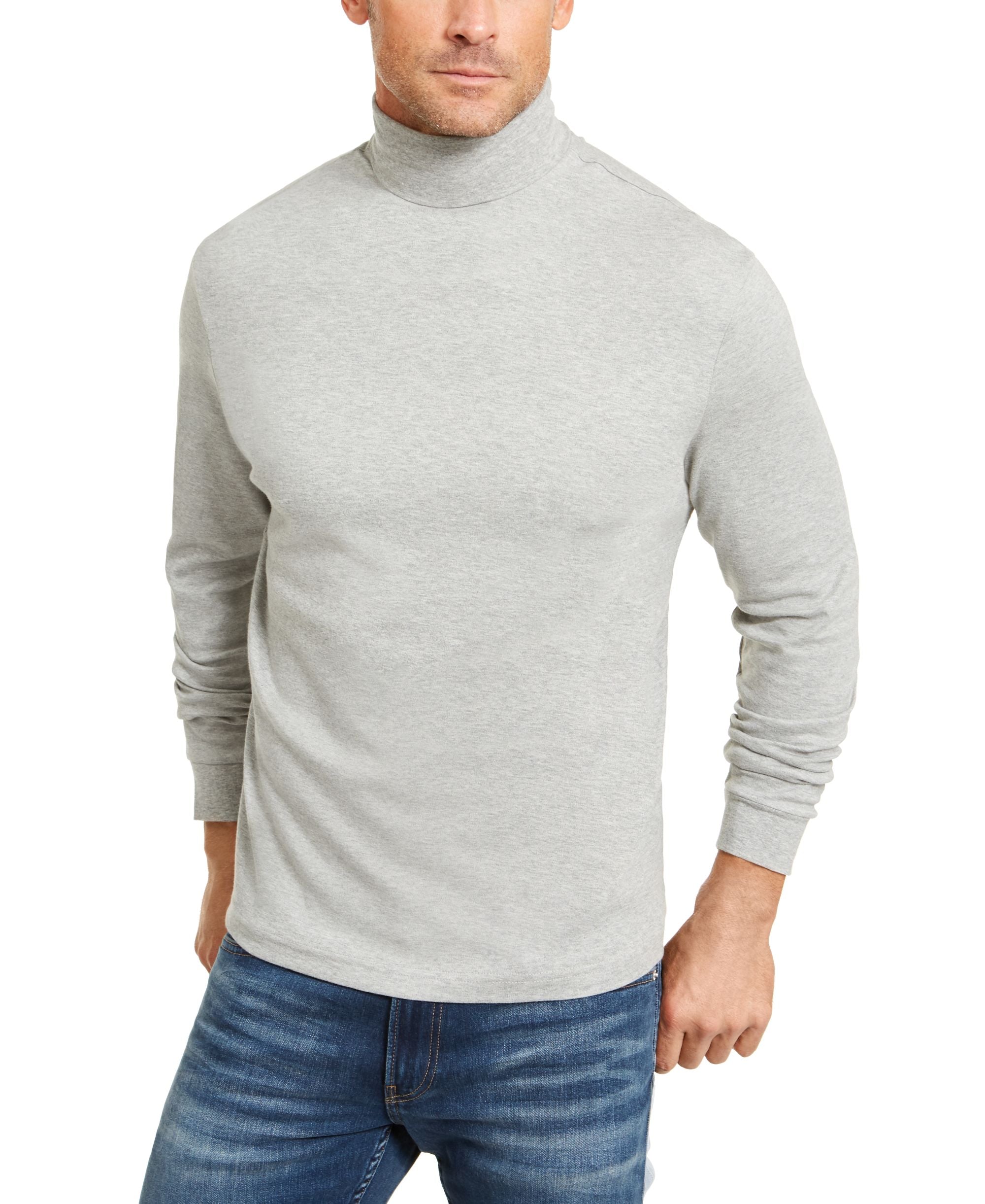 Men's Solid Turtleneck Shirt