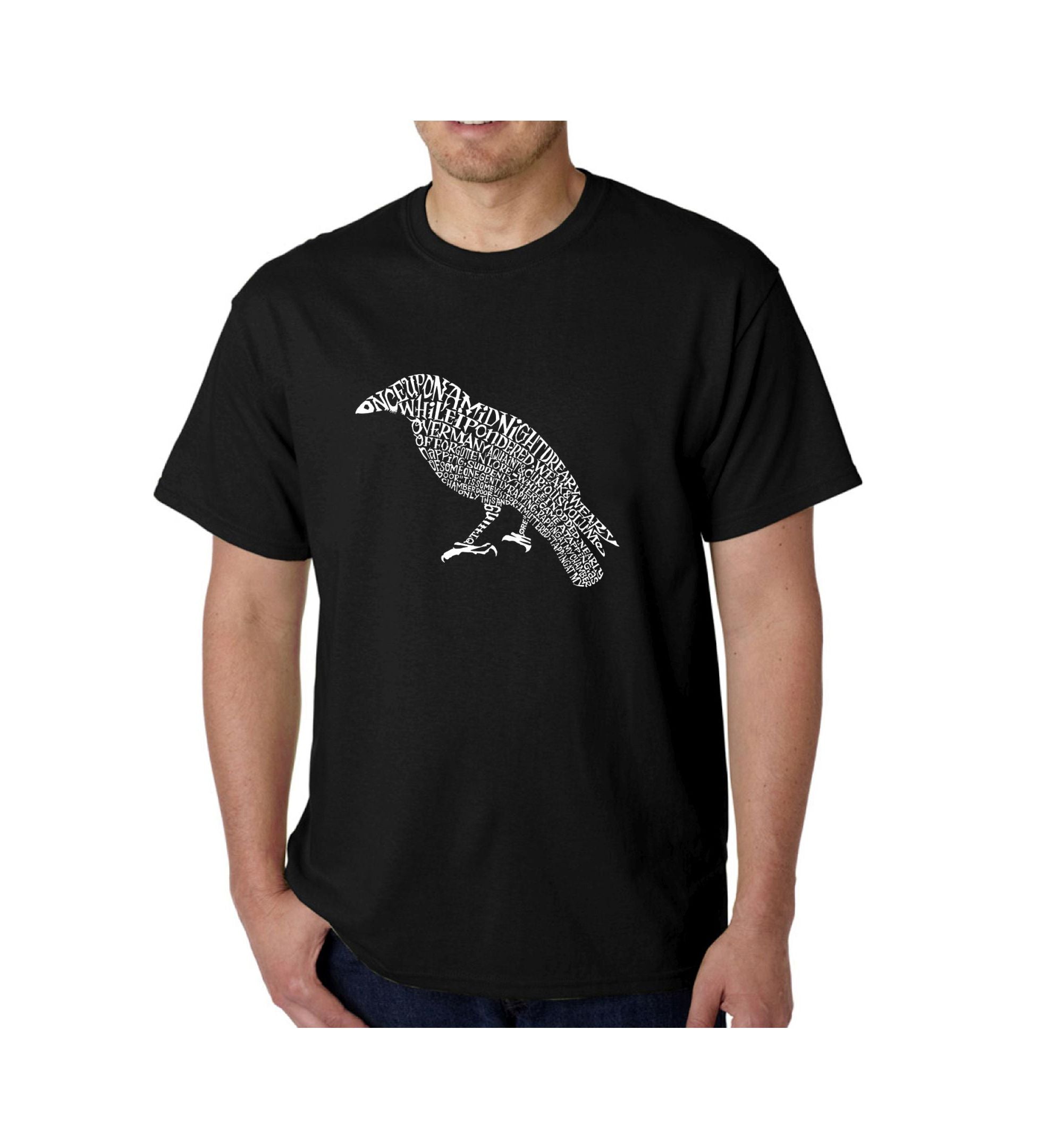 Men's Word Art T-Shirt - The Raven