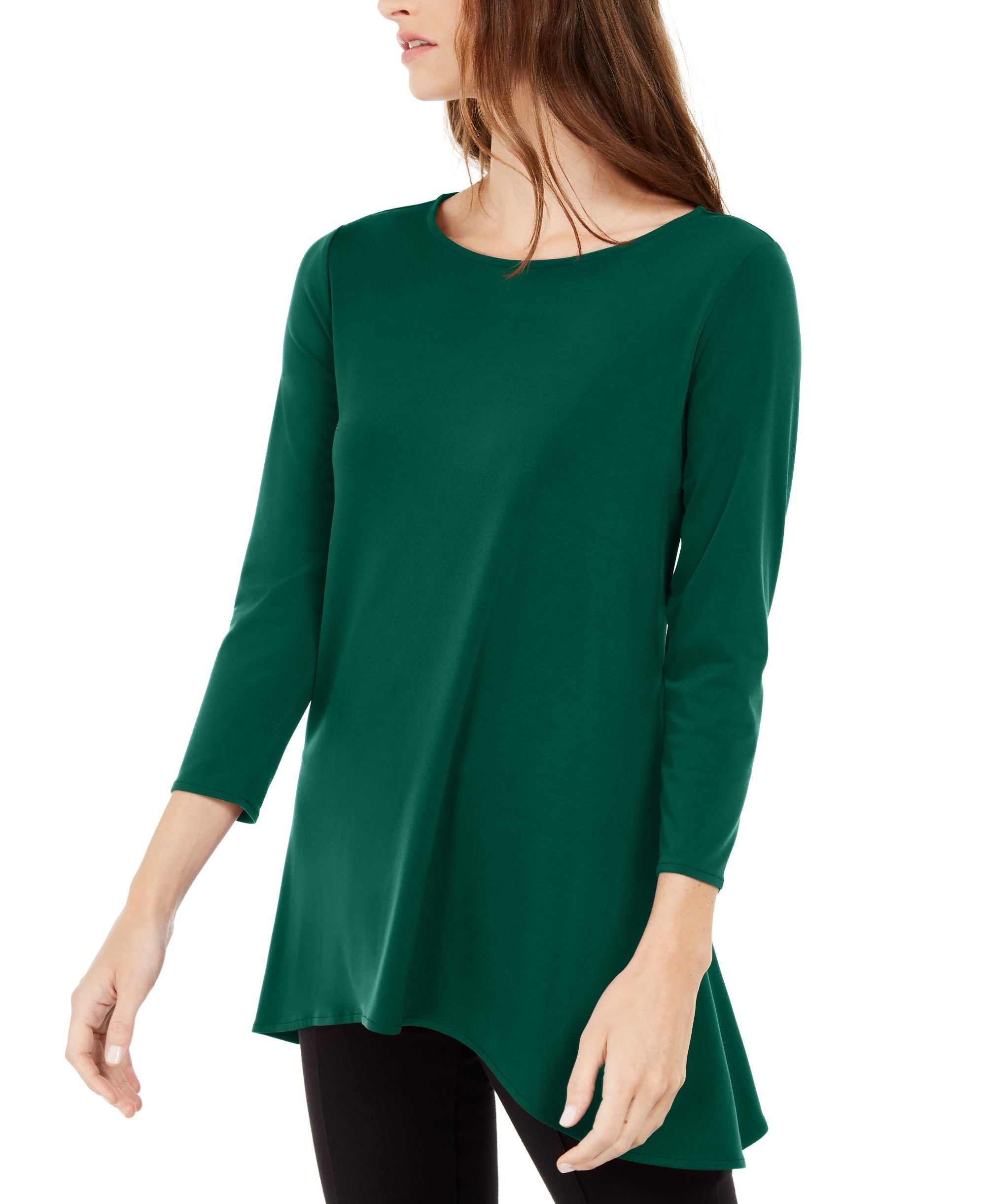 Alfani High Low Tunic True Emerald S