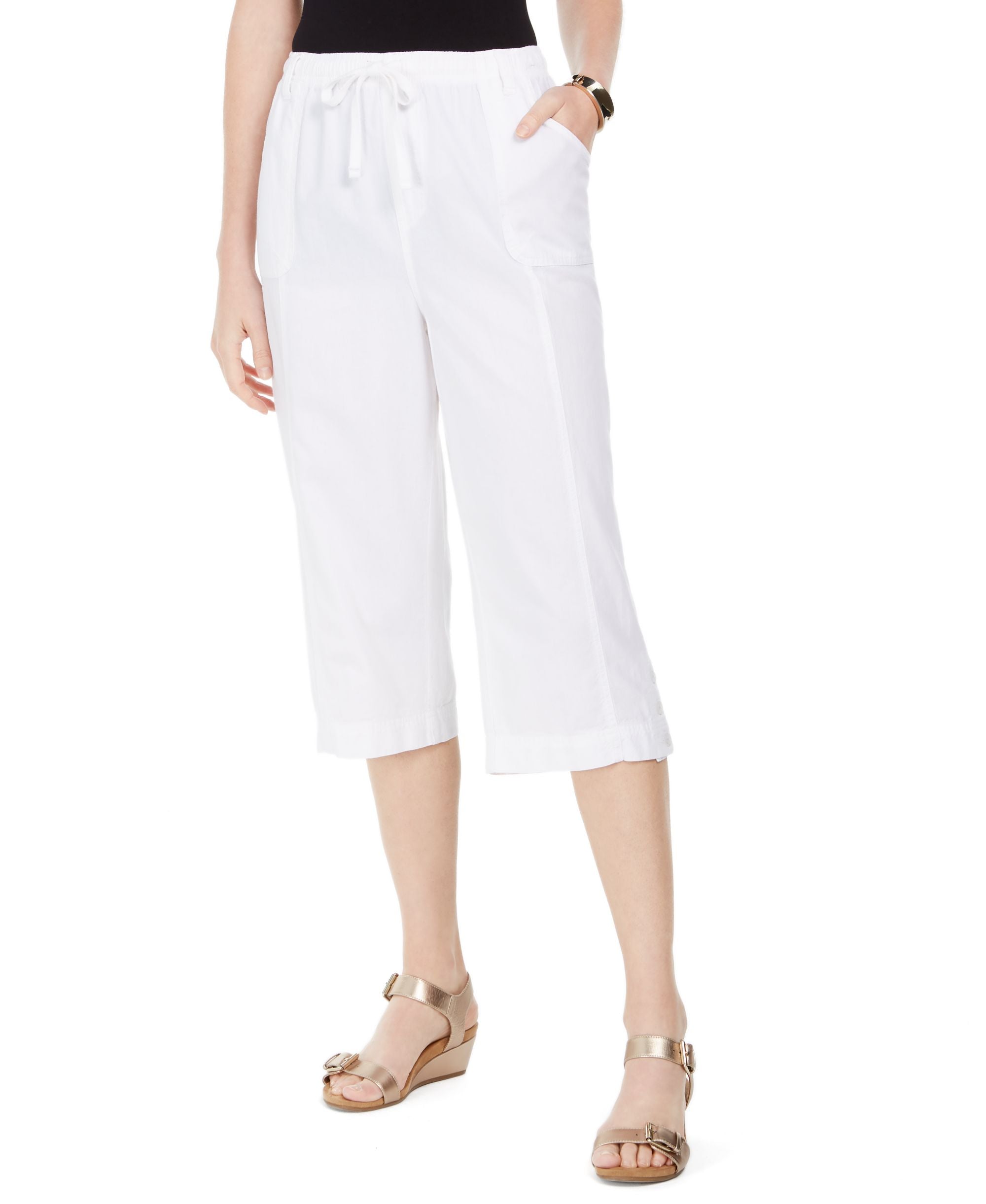 Karen Scott Capri Pull On Pants