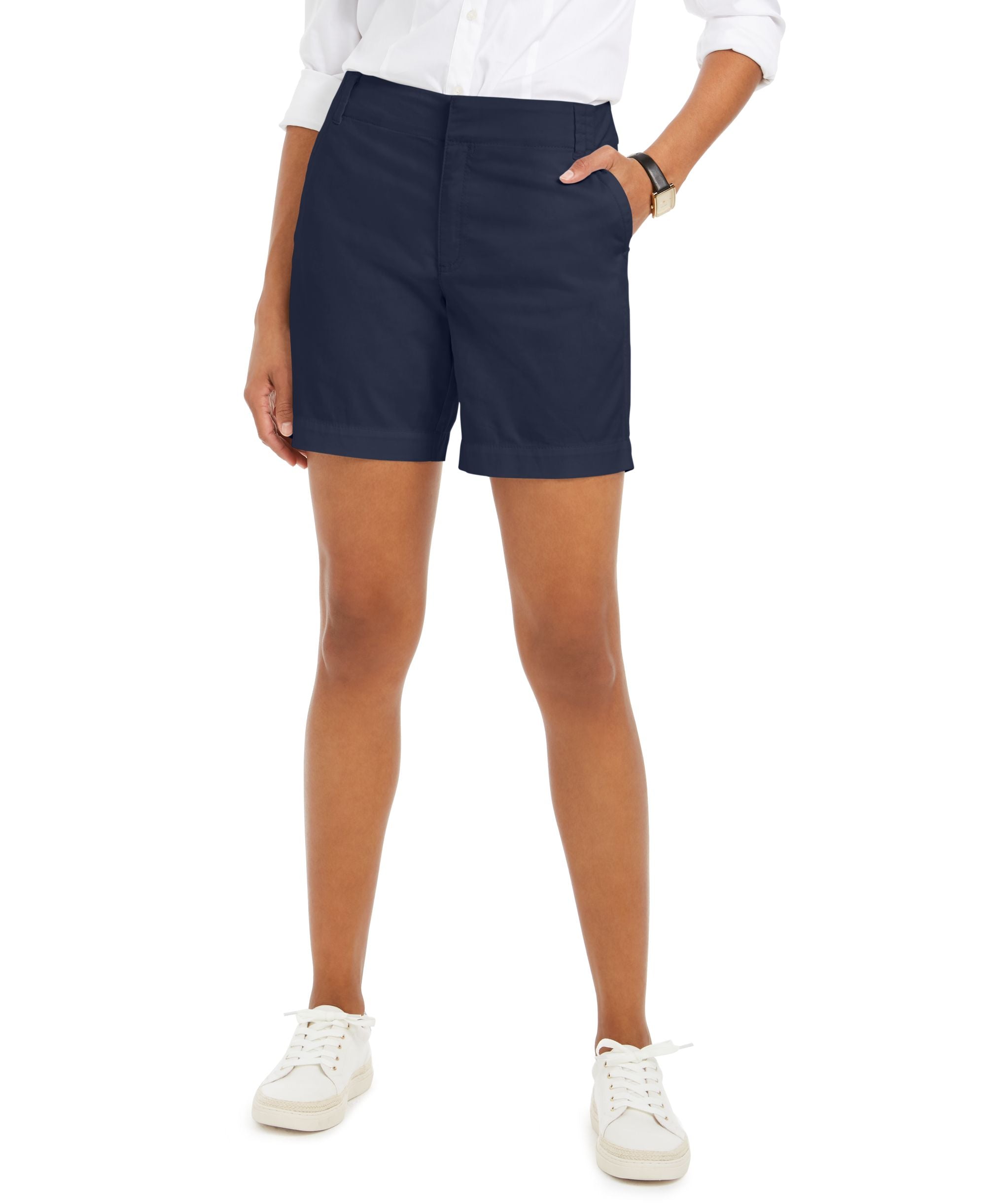 Charter Club Twill Casual Shorts