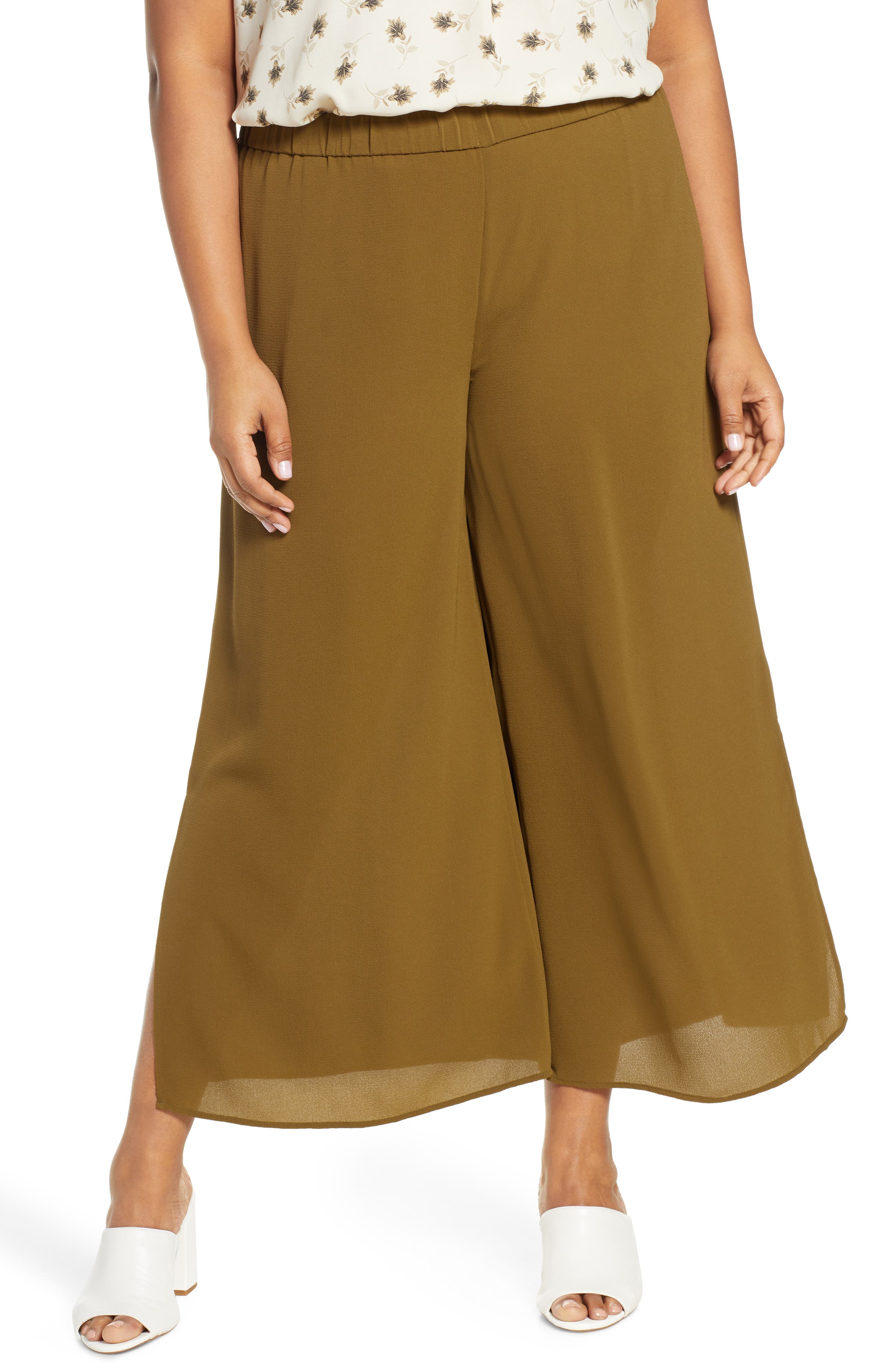 Vince Camuto Slit Wide Leg Pants