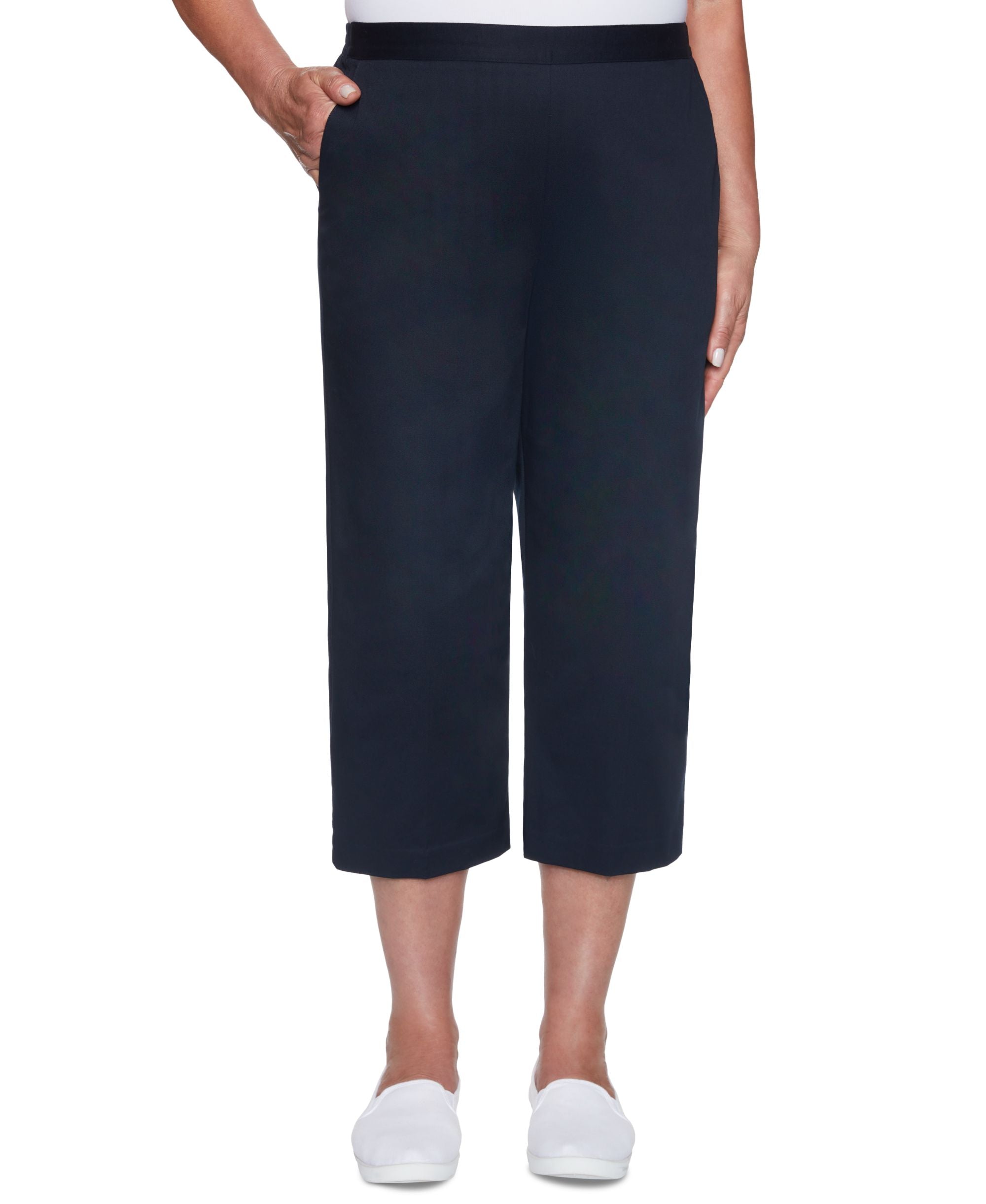 Alfred Dunner Petite Classics Capri Pull On Pants