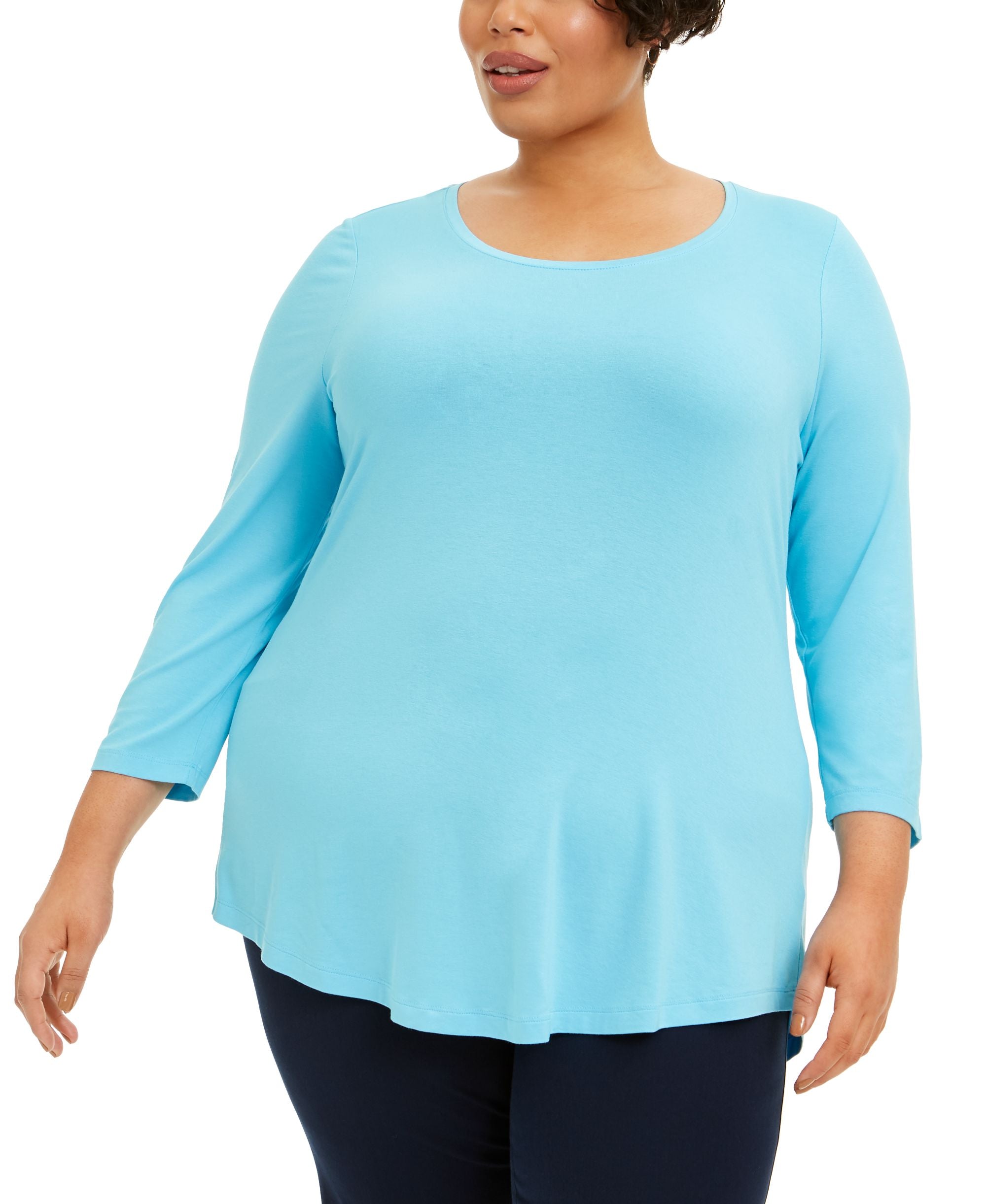 Plus Size Scoopneck Top