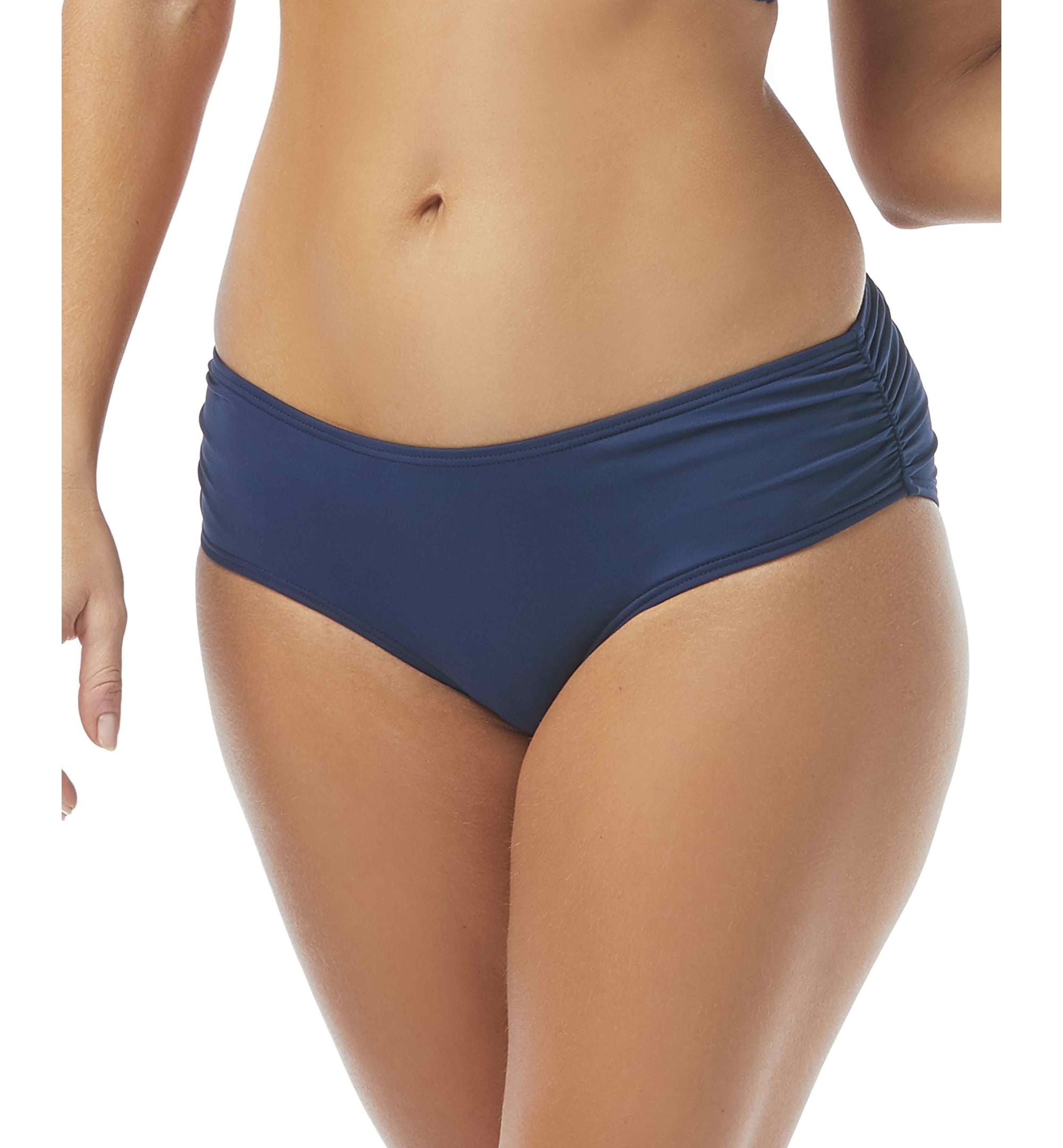Ruched Hipster Bikini Bottoms