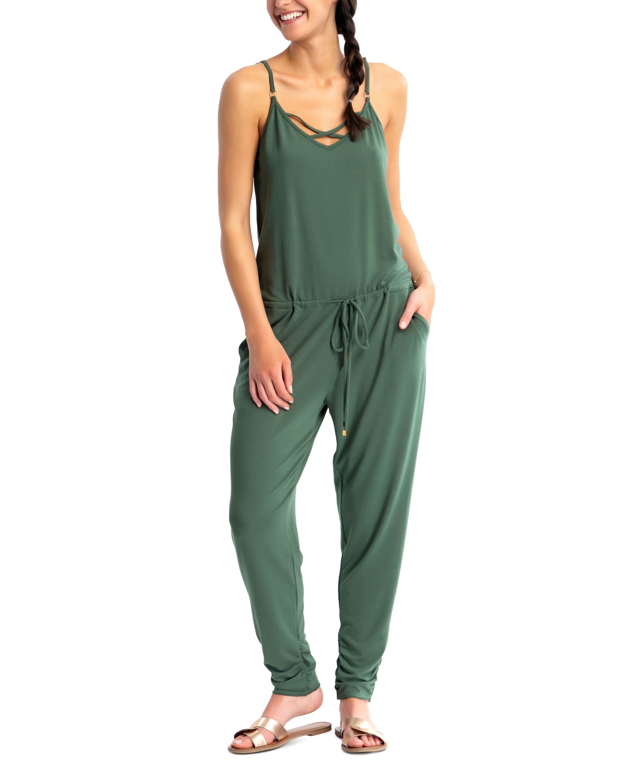 Juniors' Jumpsuit Cover-Up
