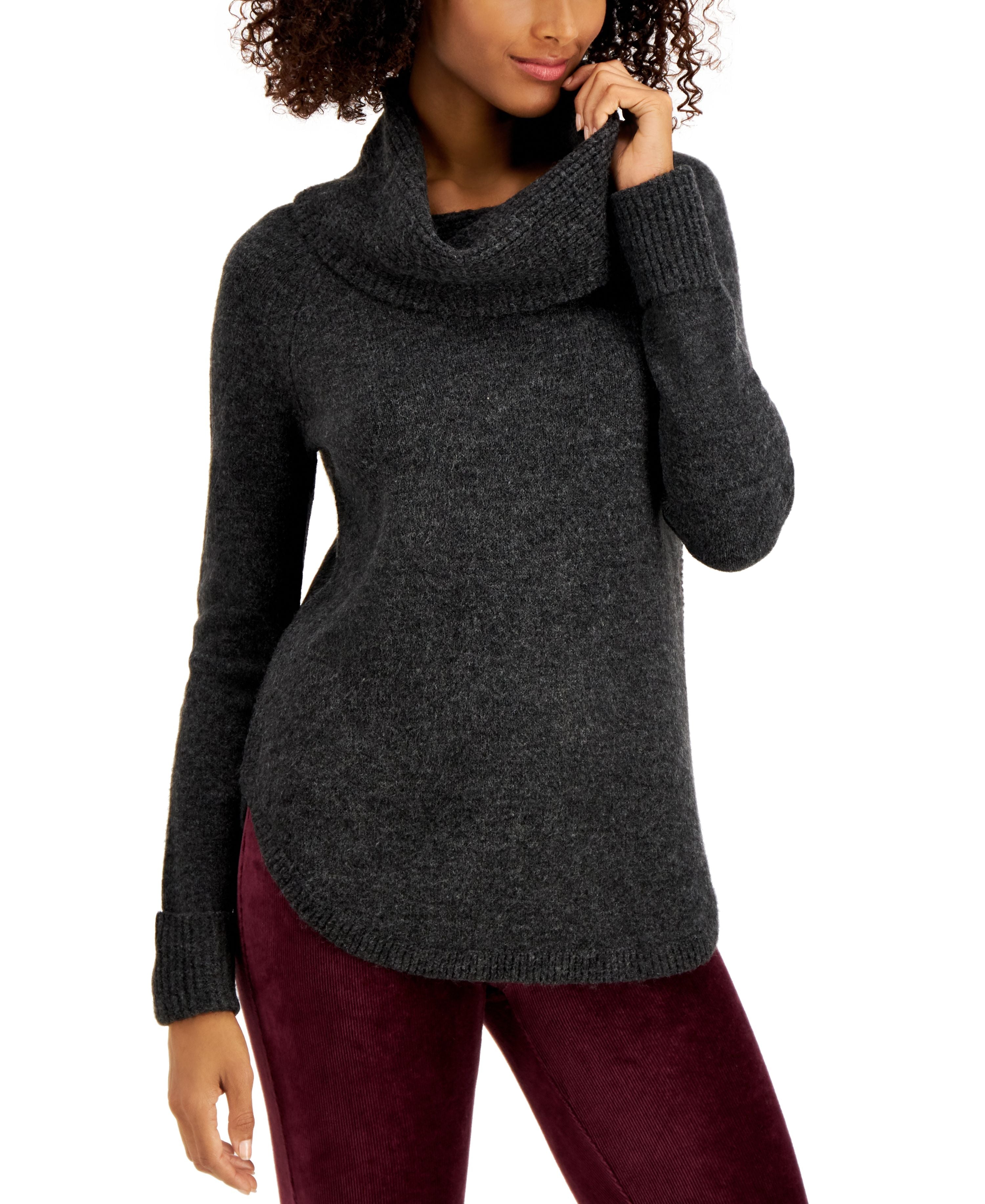 Petite Waffle Cowlneck Tunic