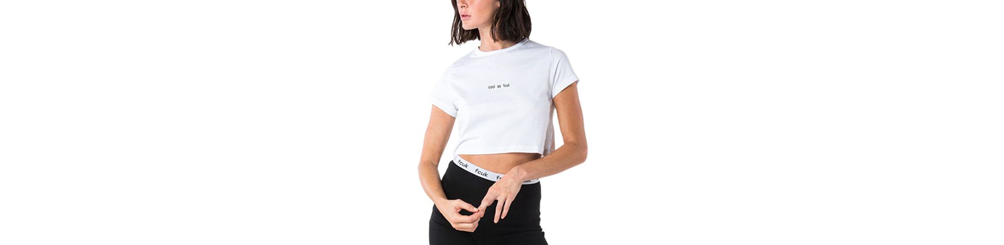 Fcuk Cool As Cropped T-Shirt