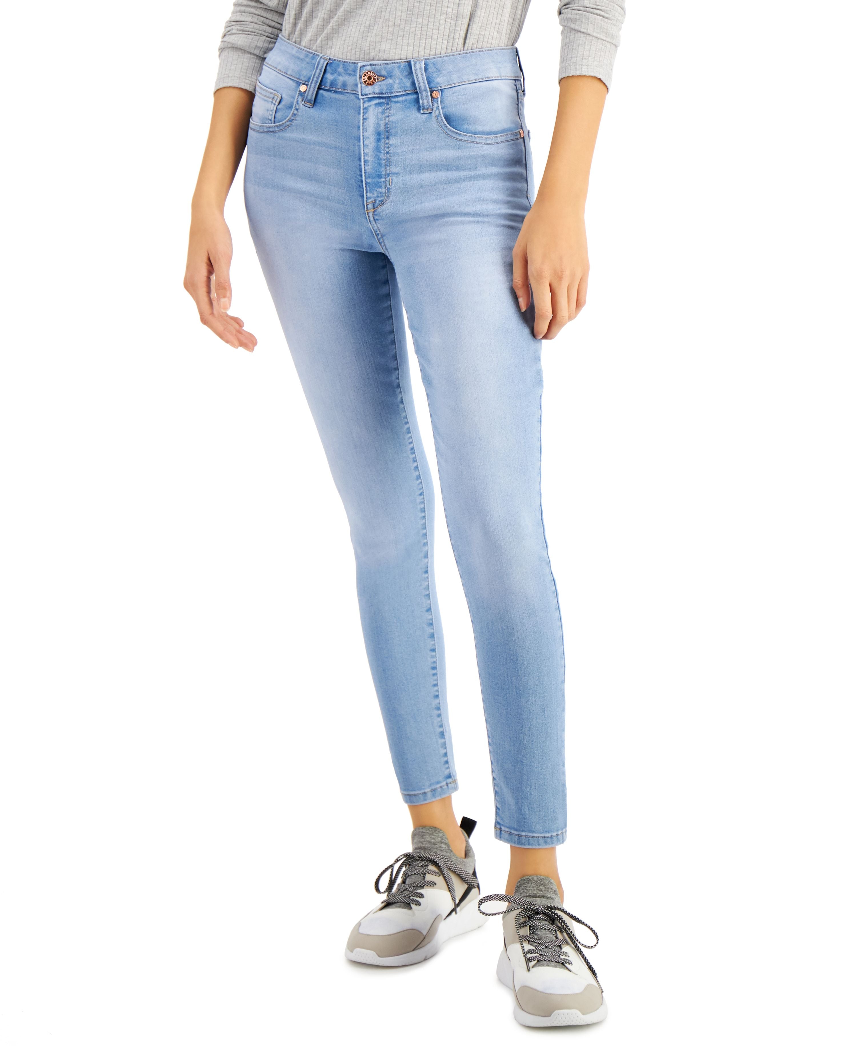 Juniors' Mid Rise Skinny Ankle Jeans