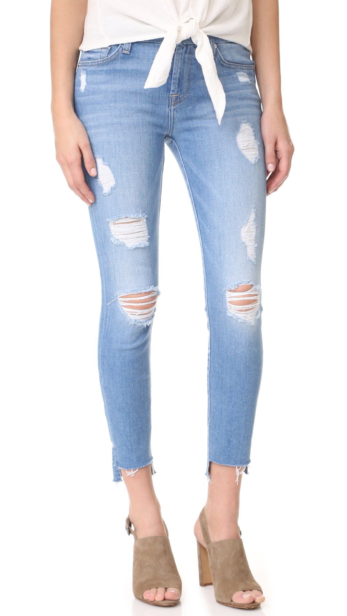 Step Hem Ankle Skinny Jeans