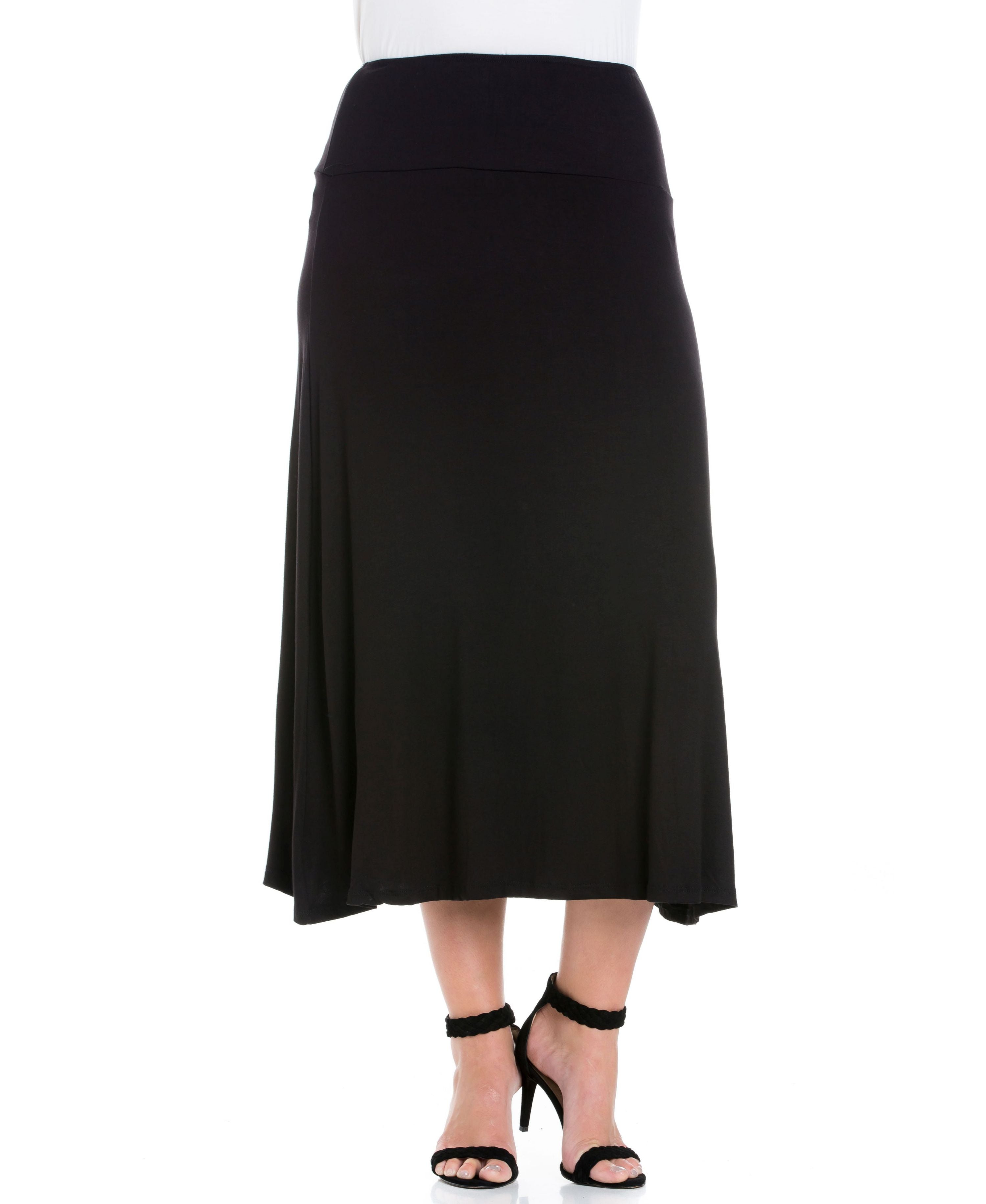 Plus Size Maxi Skirt