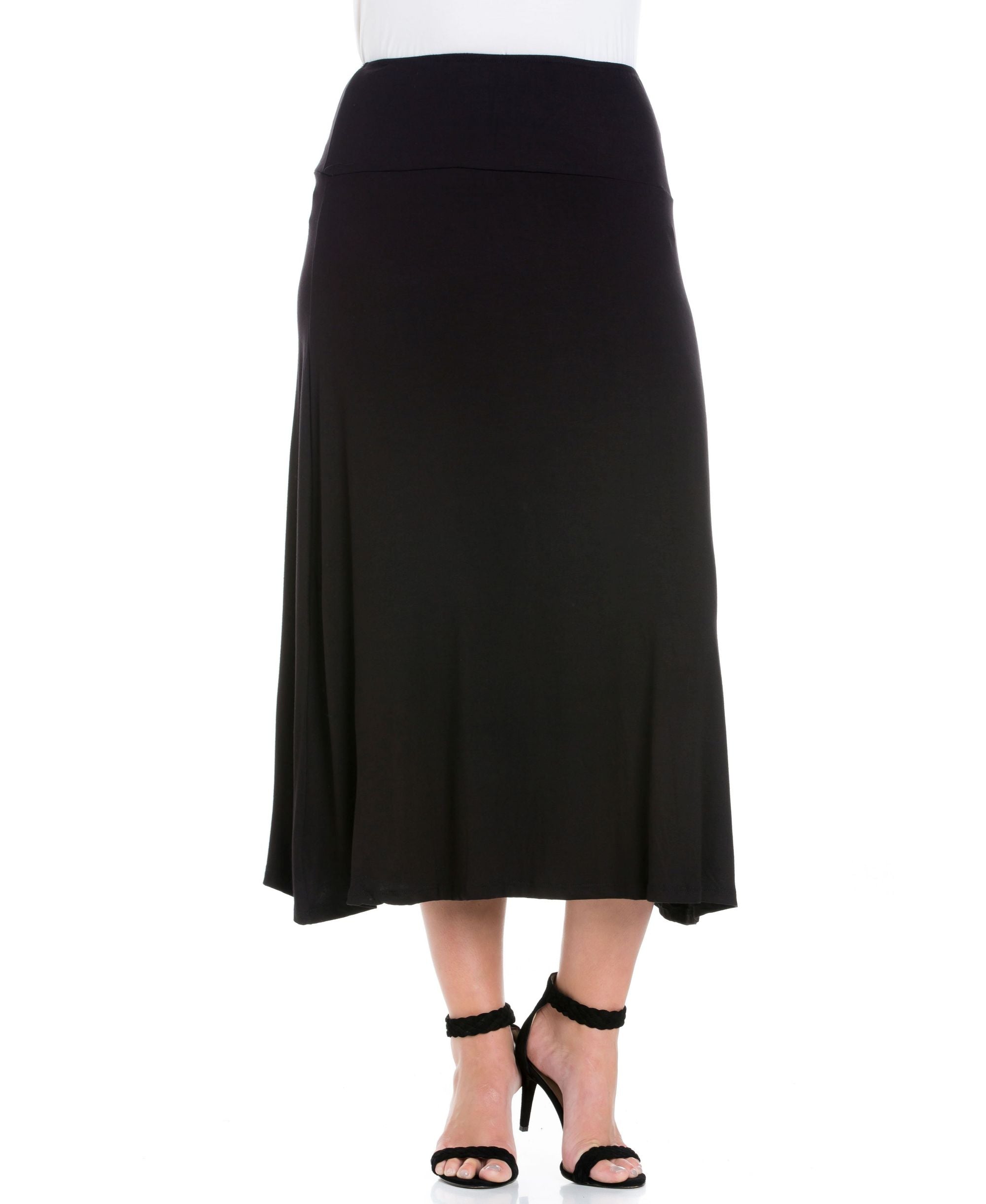 Plus Size Maxi Skirt