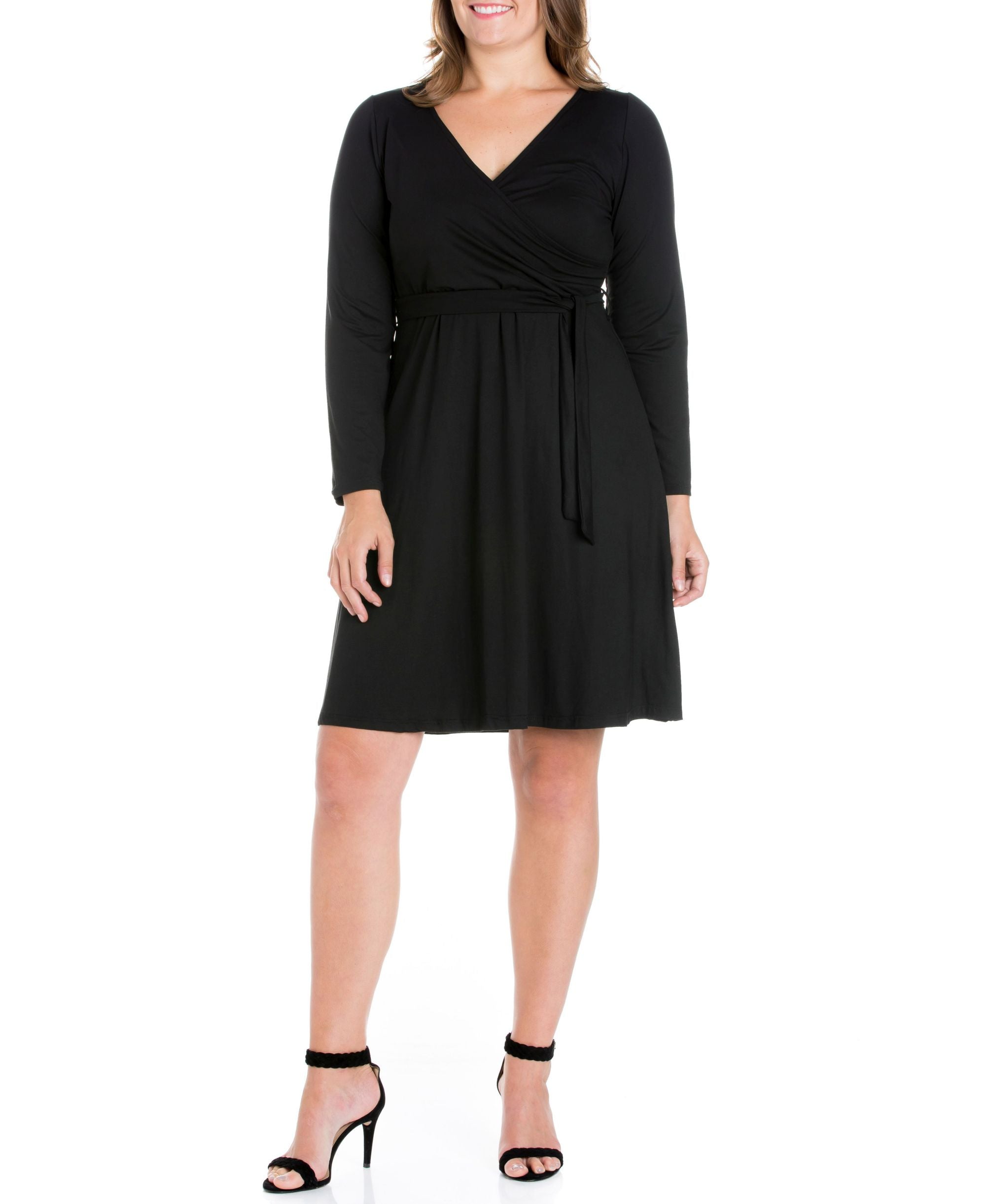 Women's Plus Size Classic Belted Dress