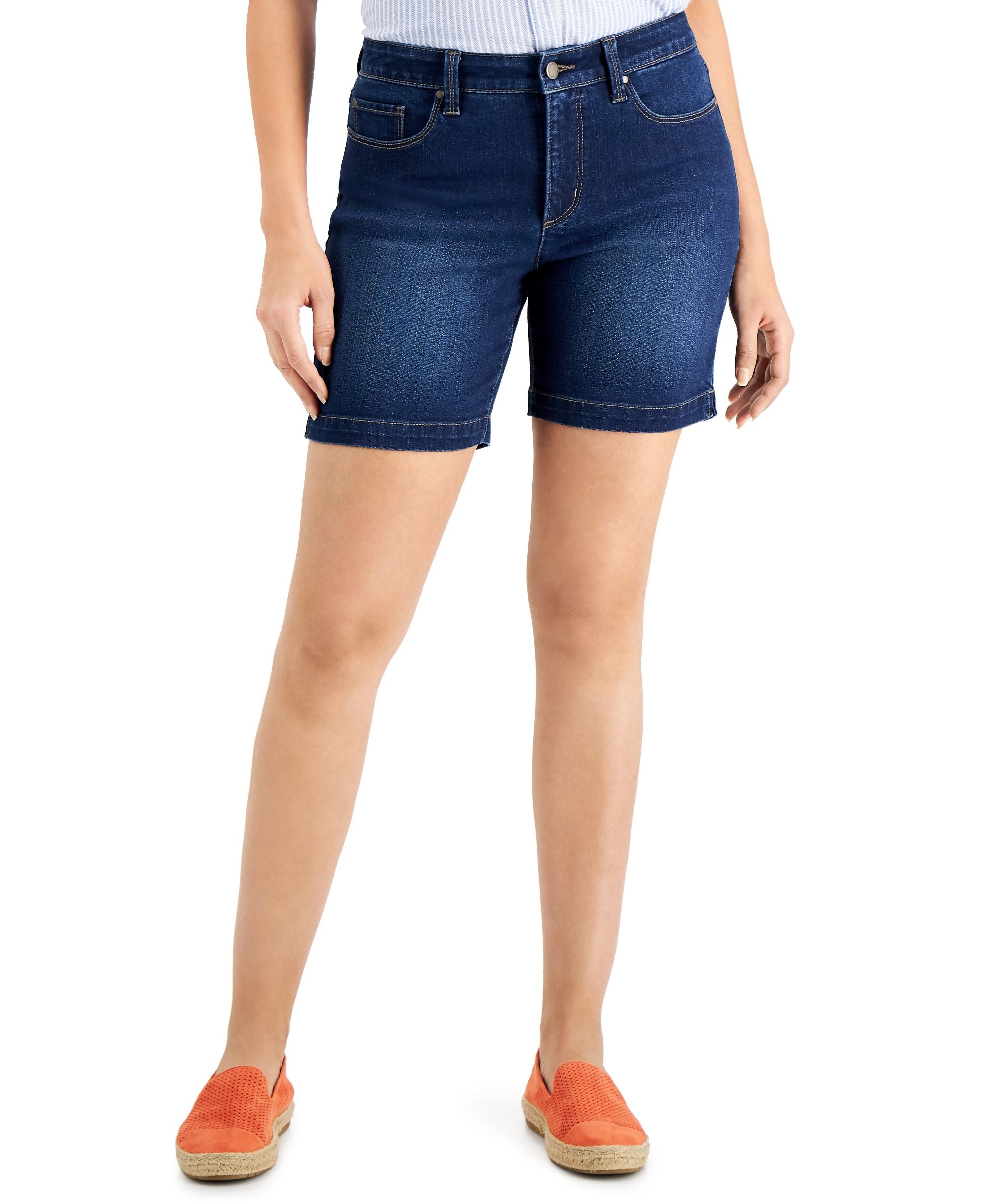 Charter Club Mid Rise Jean Shorts