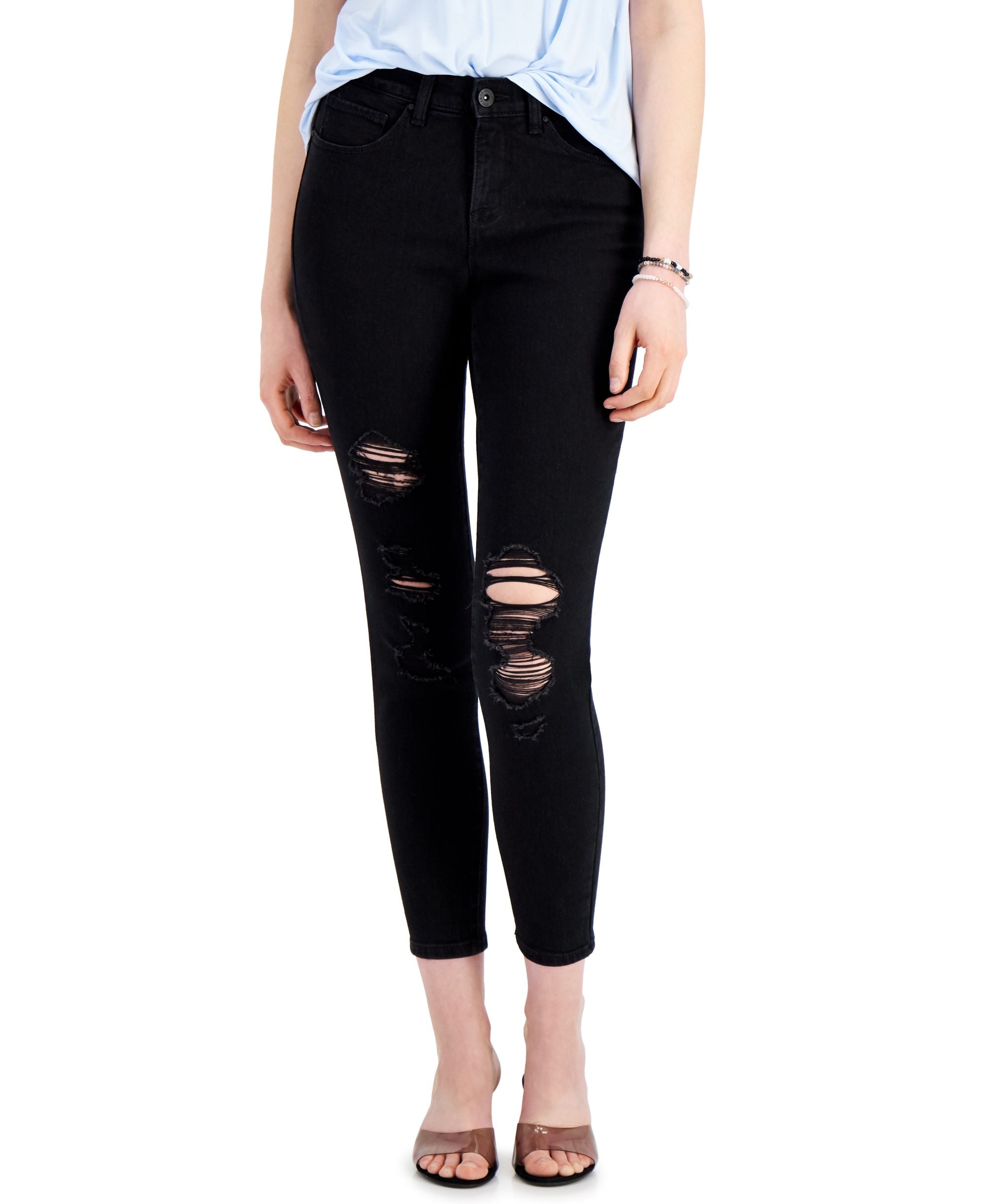Petite Mid-Rise Curvy Skinny Jeans