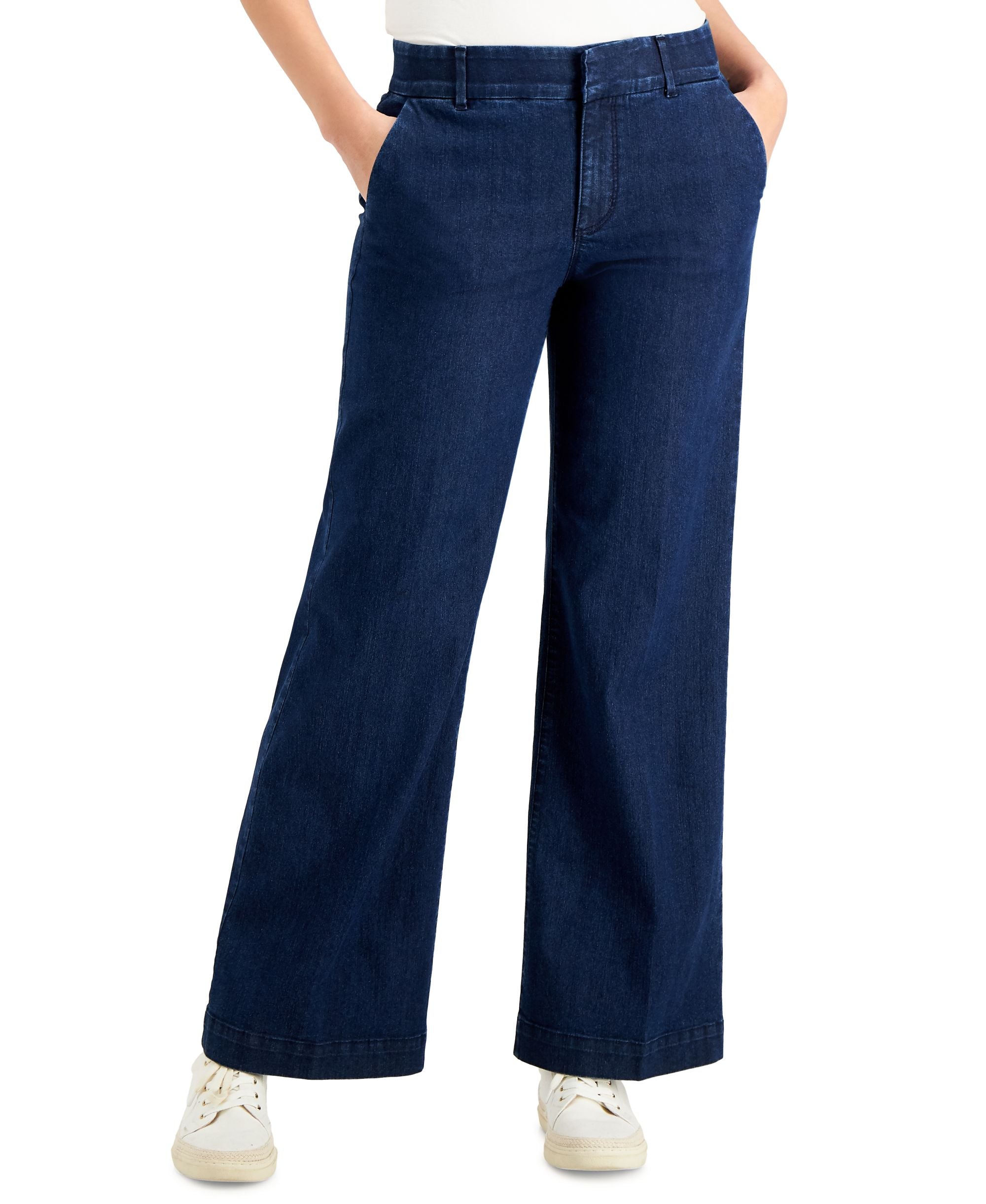 Charter Club Wide Leg Denim Trouser