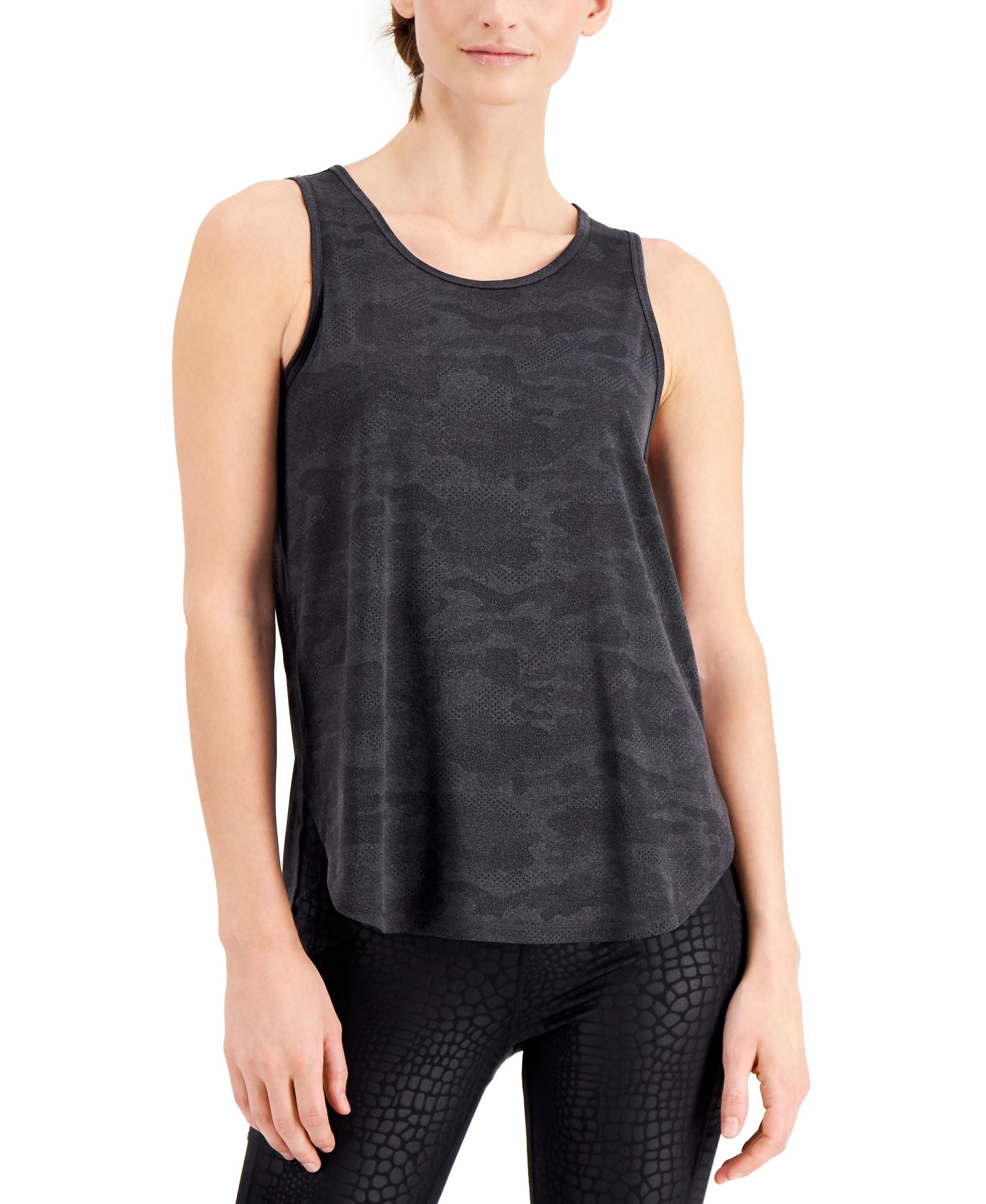 ID Ideology Jacquard Camo Tank Top