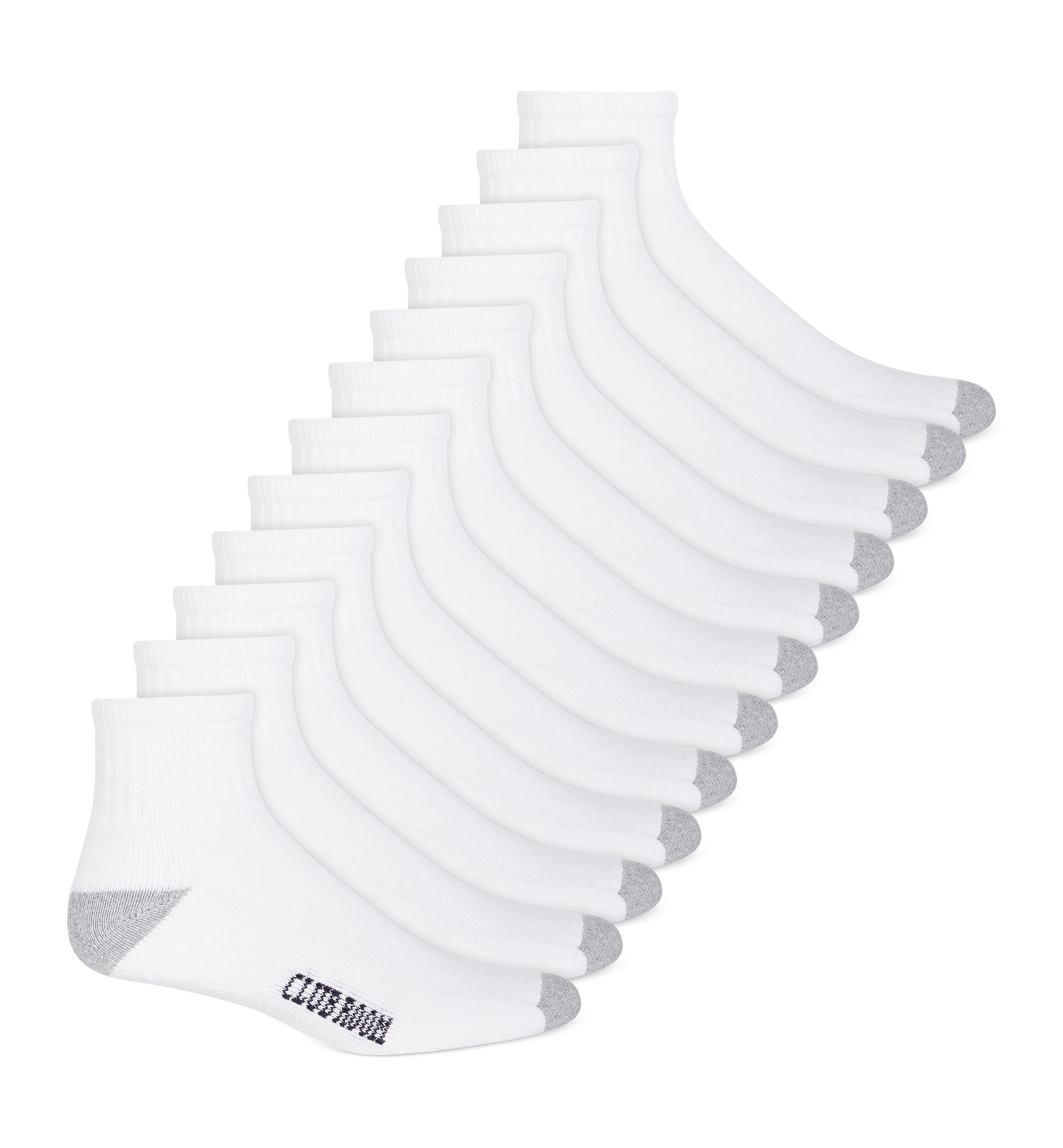 Men's Solid Ankle Socks - 12-Pack