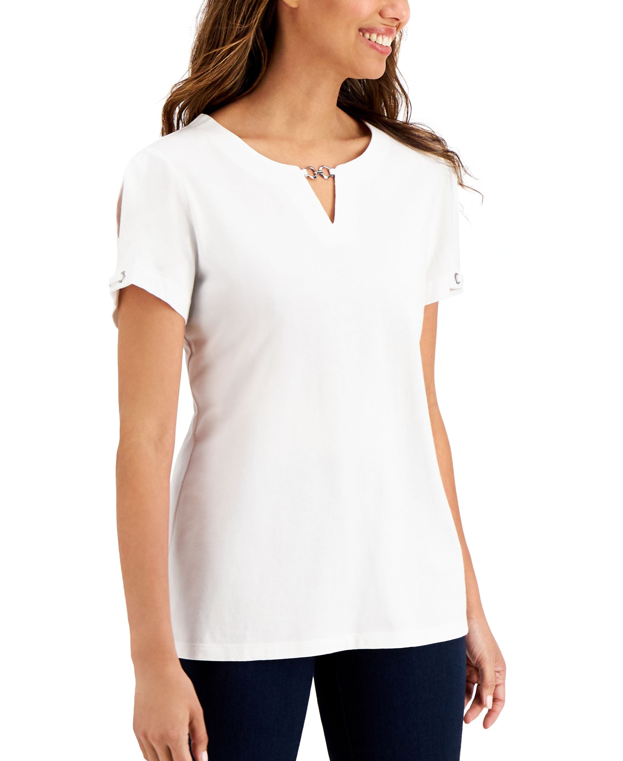 Short Sleeve Hardware Top
