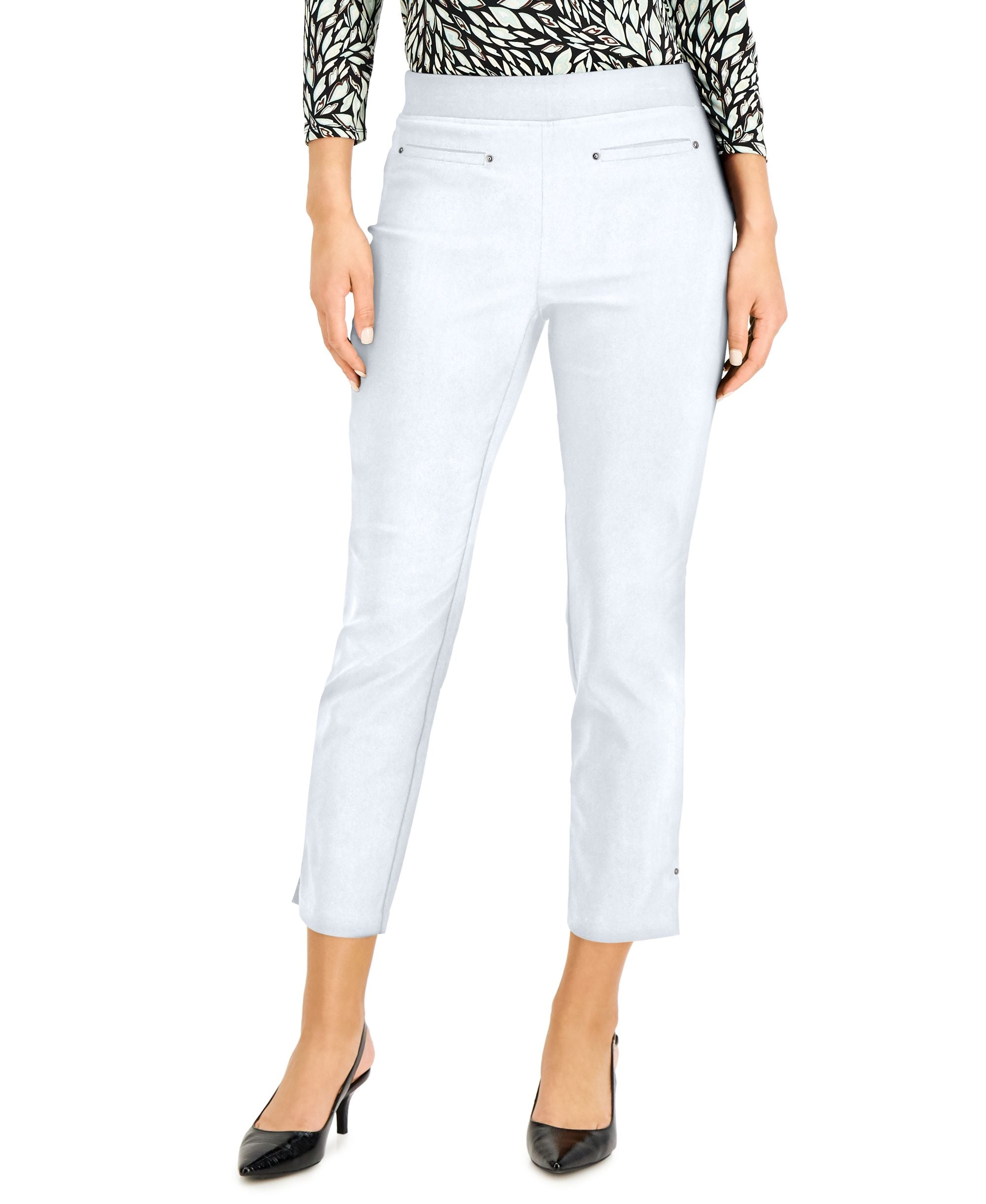 JM Collection Pull On Ankle Pants