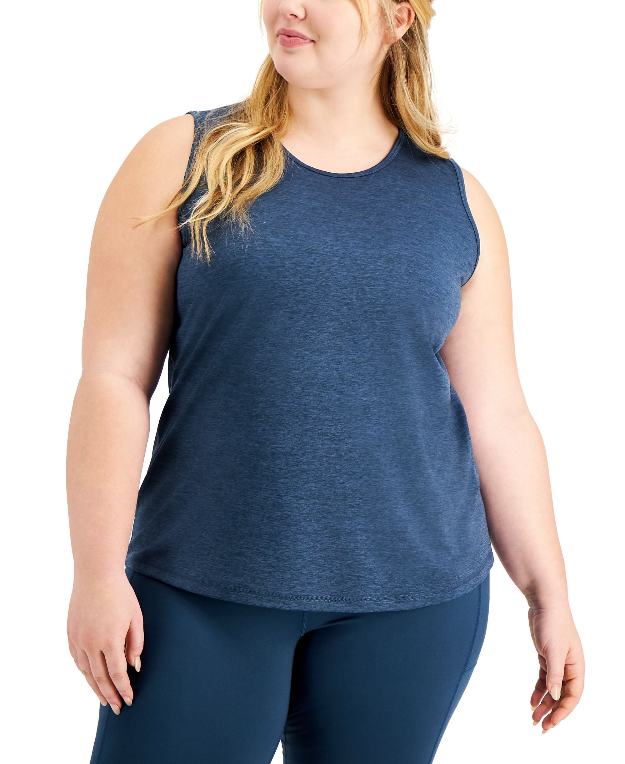 Plus Size Keyhole-Back Tank Top
