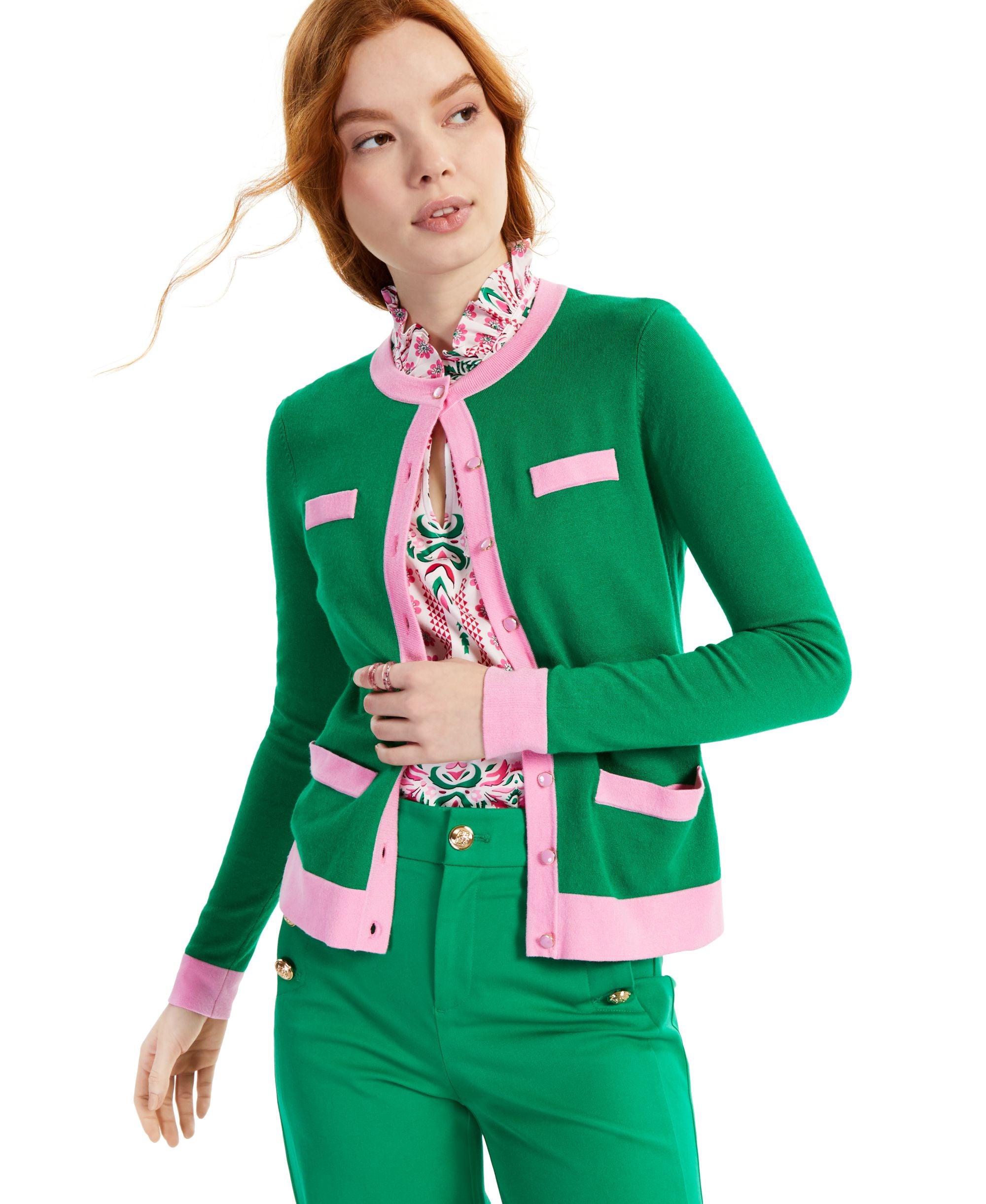 Charter Club Colorblocked Cardigan