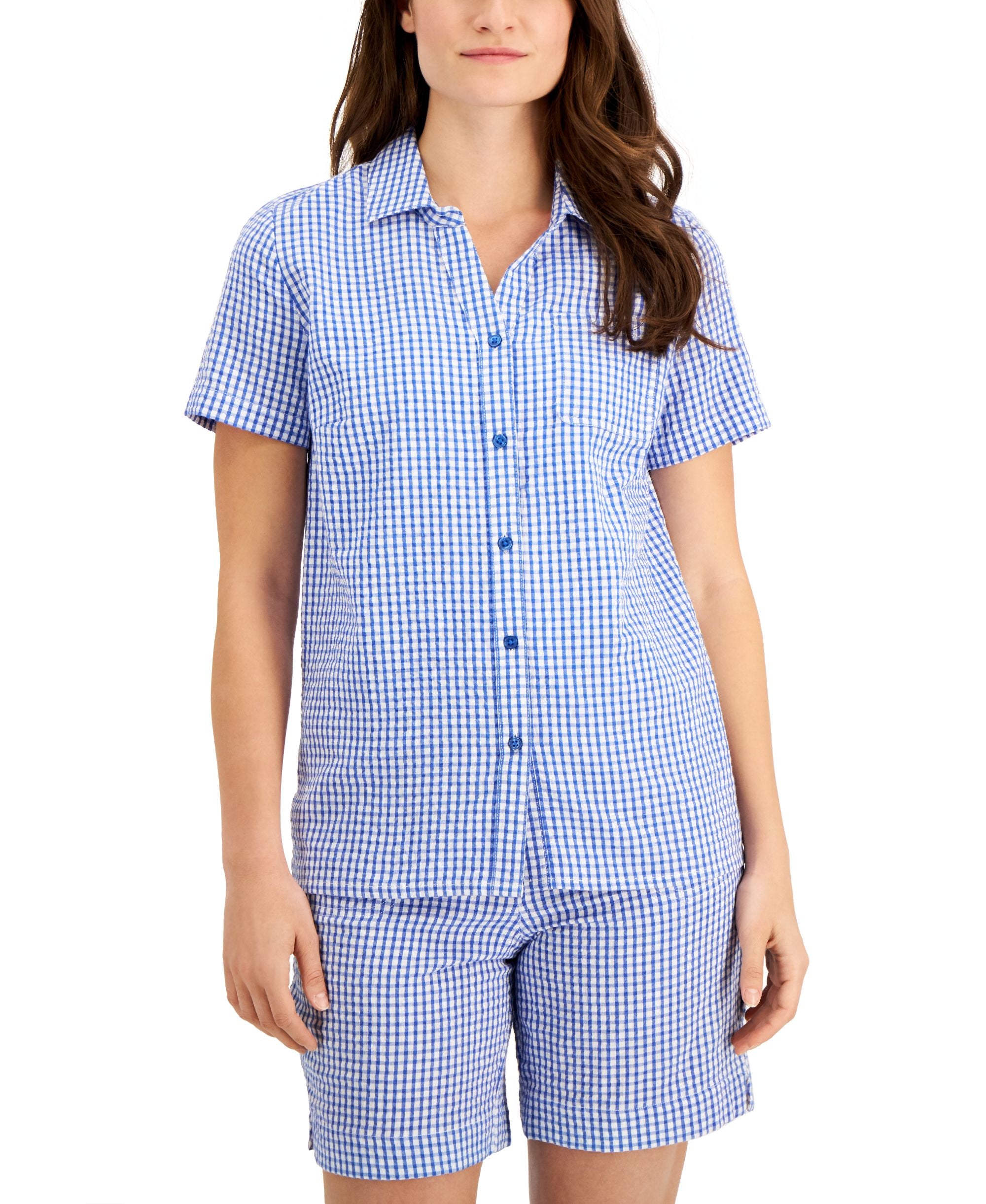 Karen Scott Gingham Shirt
