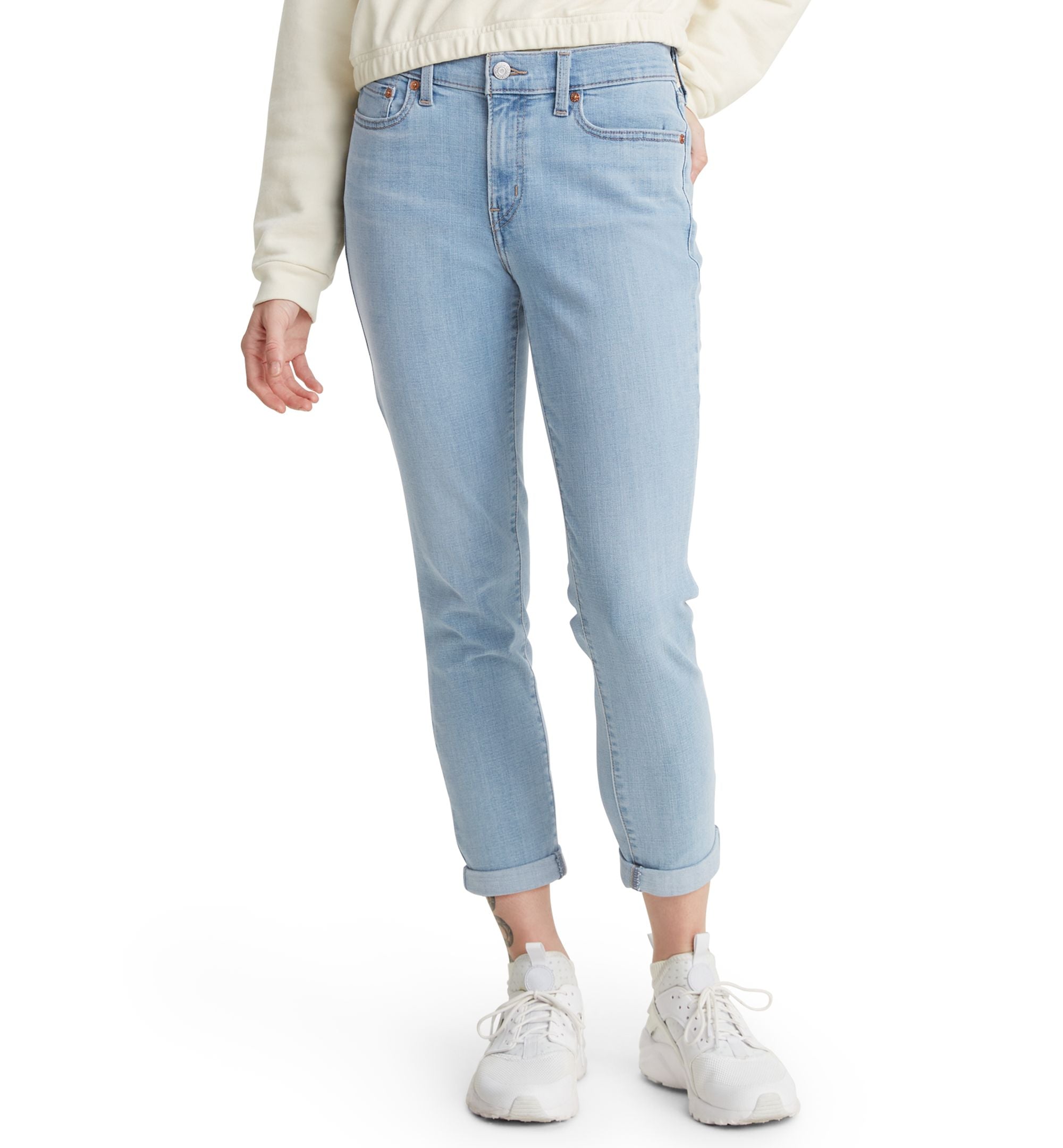 Women's Relaxed Boyfriend Tapered-Leg Jeans