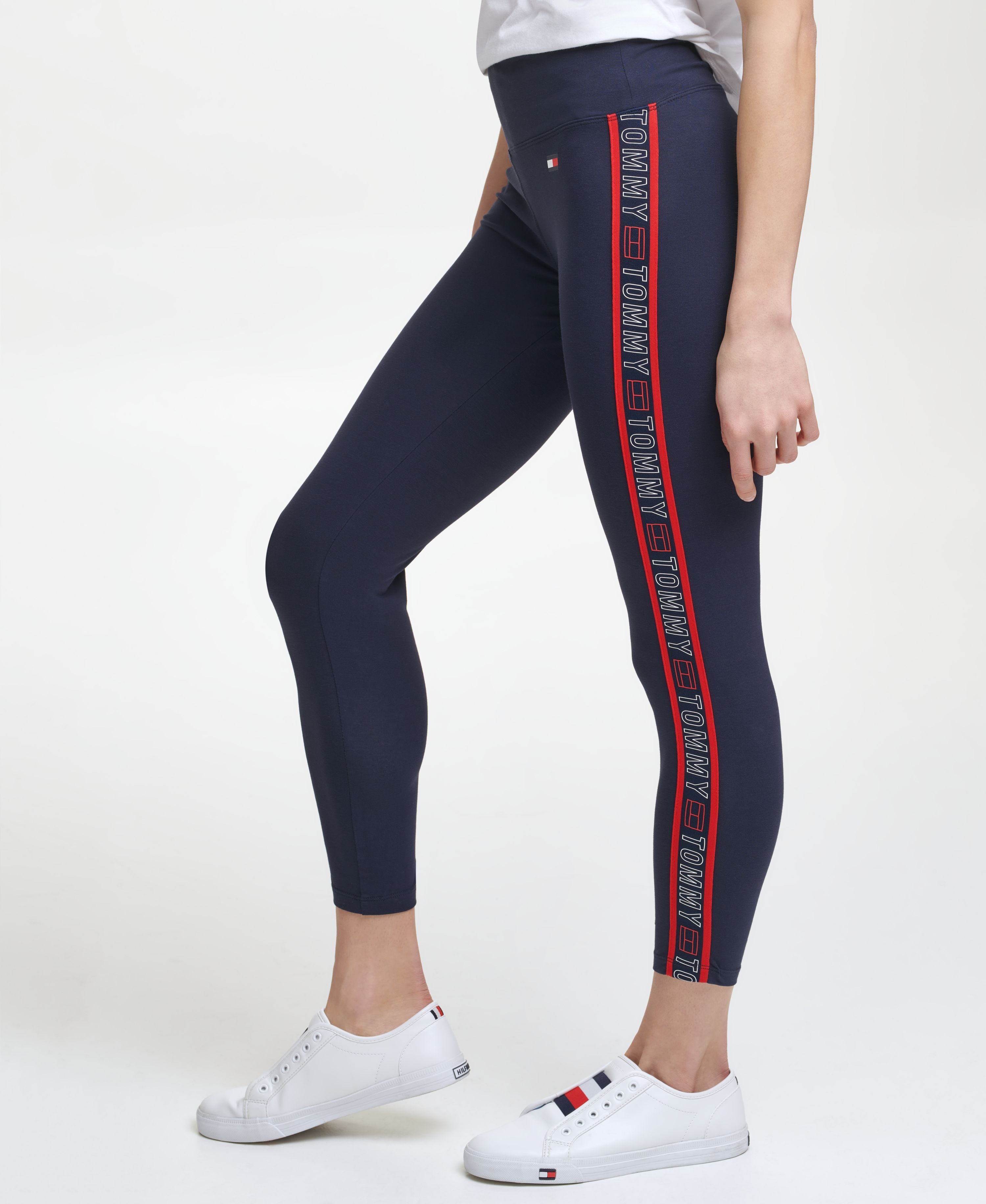 Logo-Trim 7/8 Length Leggings