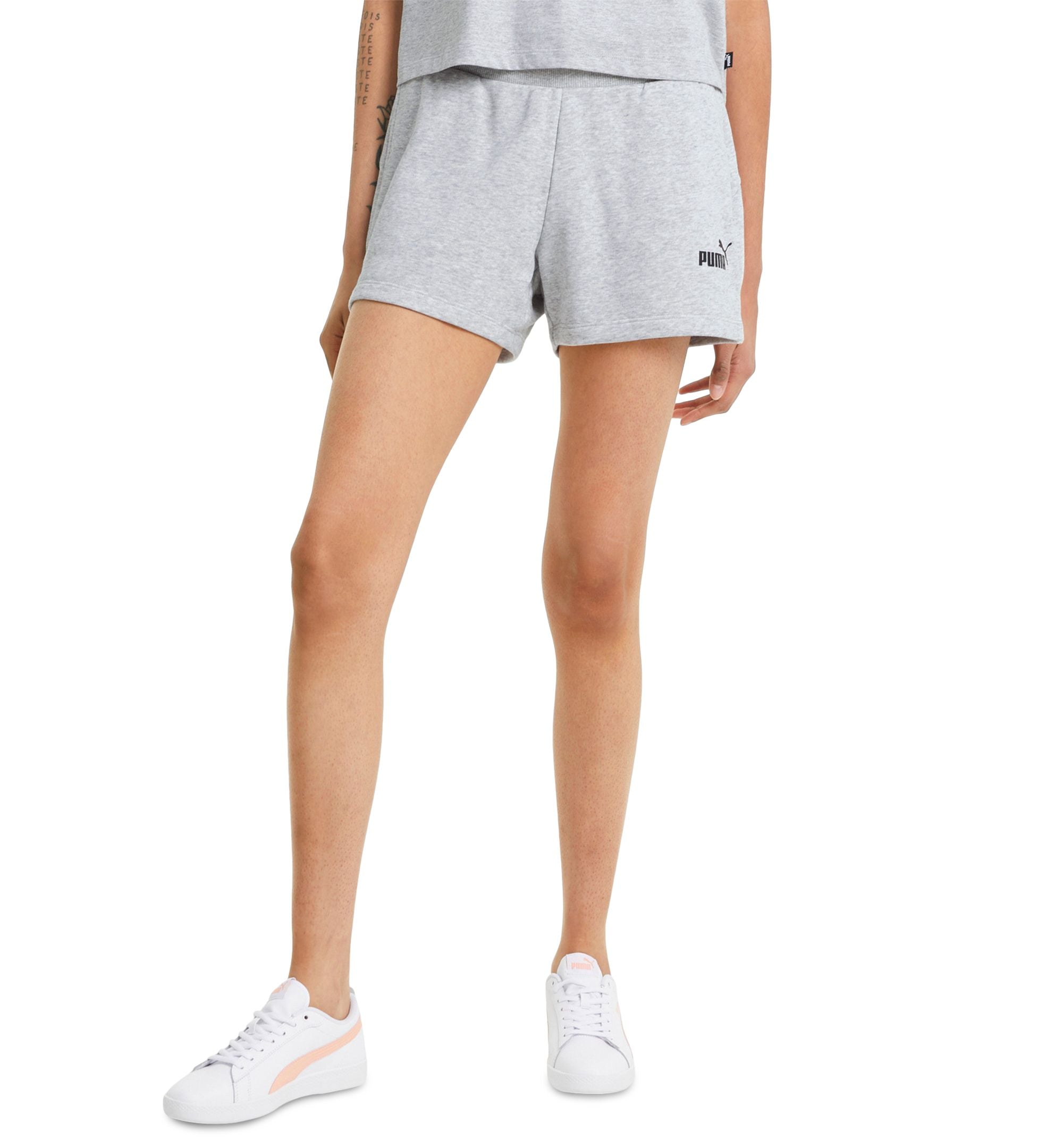 Women's Active Logo Ribbed Waistband Mid-Rise Shorts