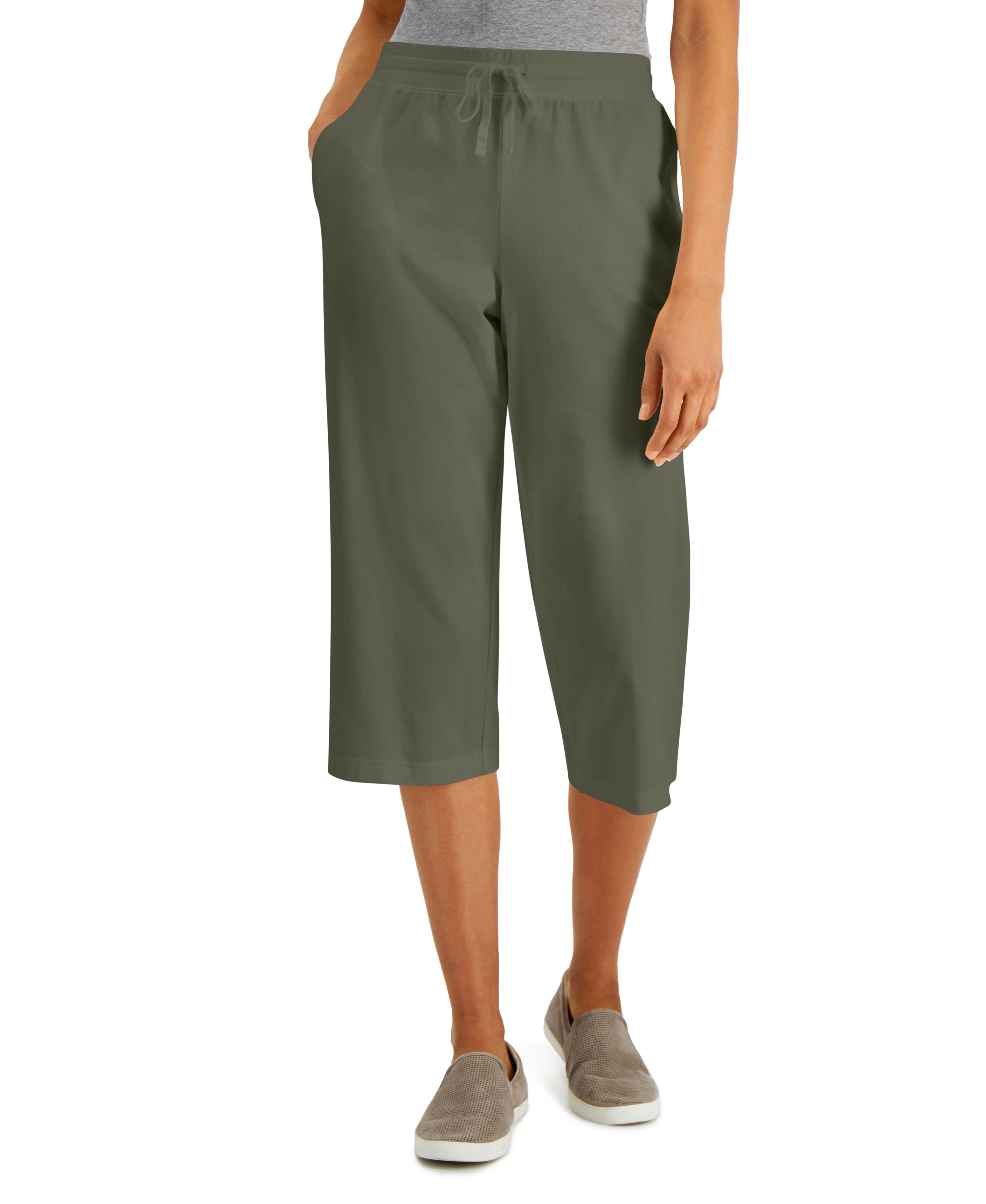 Knit Capri Pull on Pants