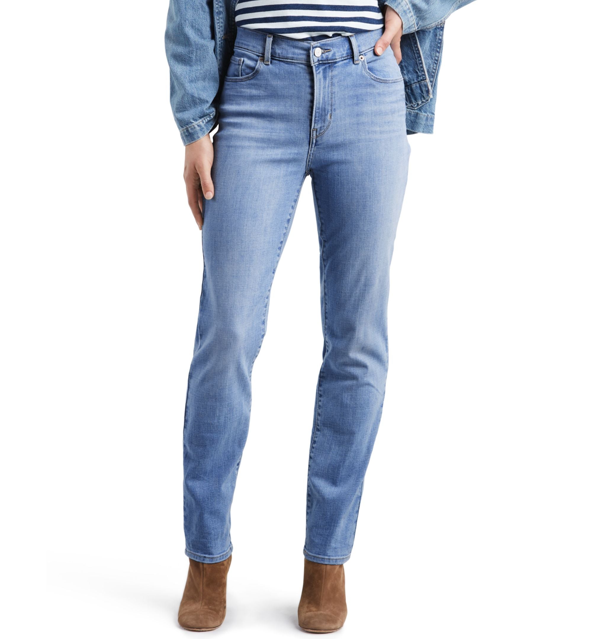 Trendy Plus Size Classic Straight Leg Jeans