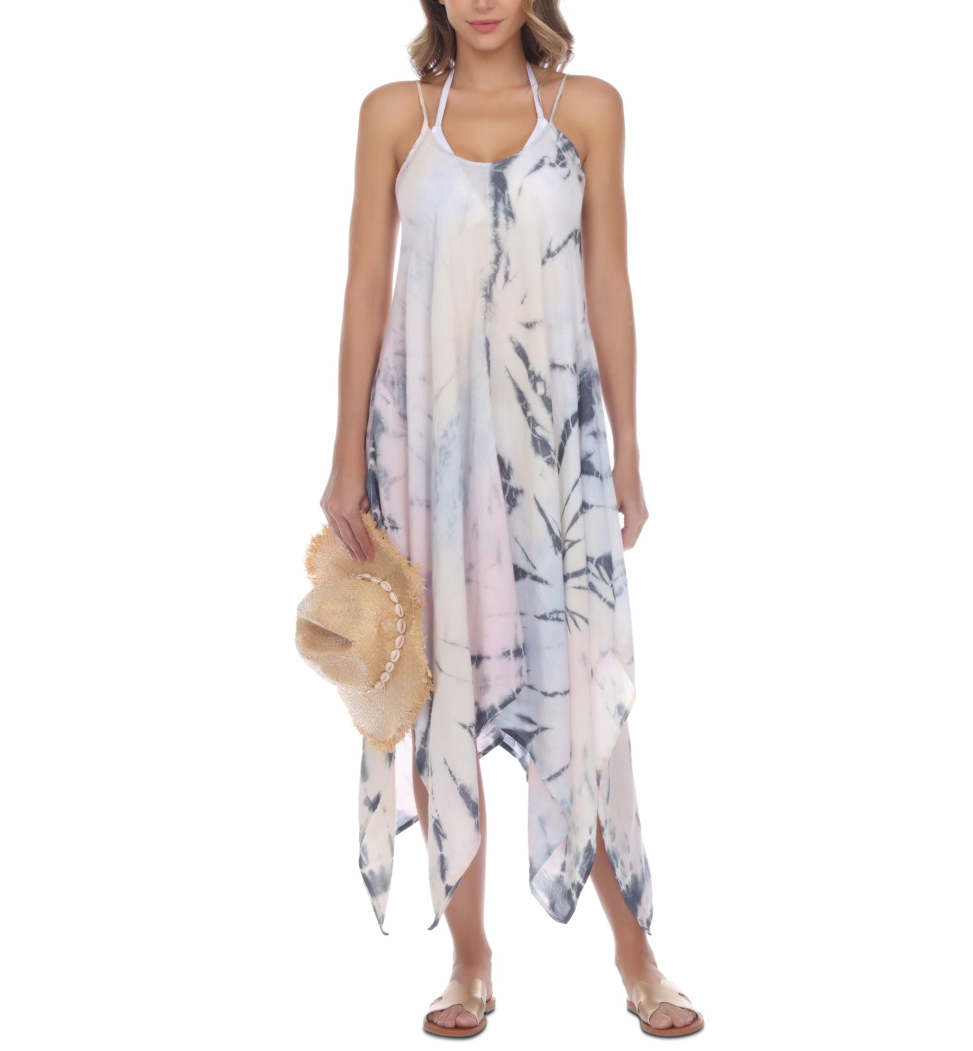 Tie-Dye Maxi Cover-Up Dress