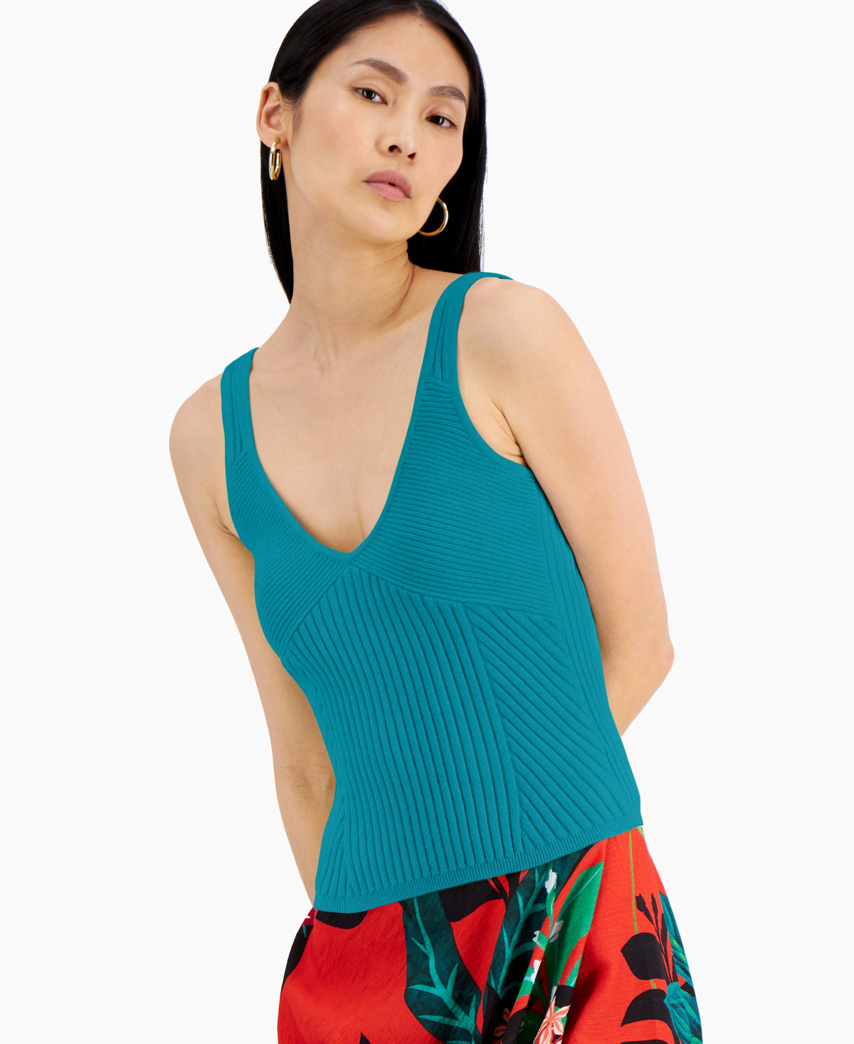 Ribbed Sweater Tank
