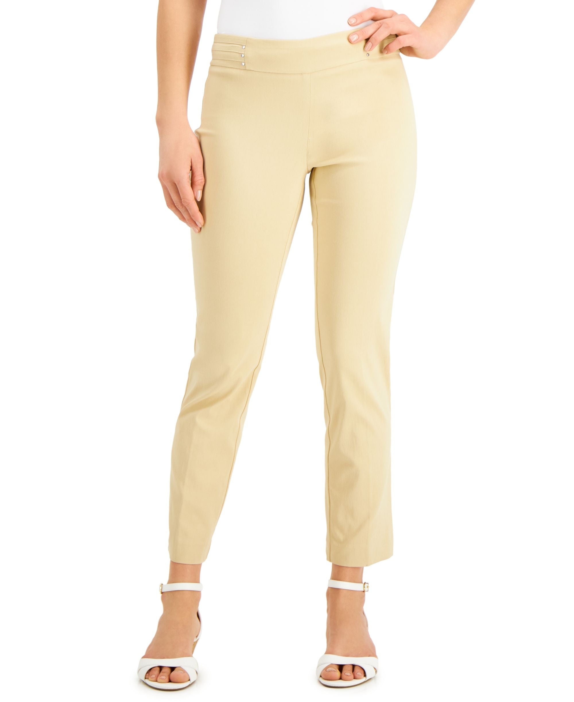JM Collection Studded Pull On Pants