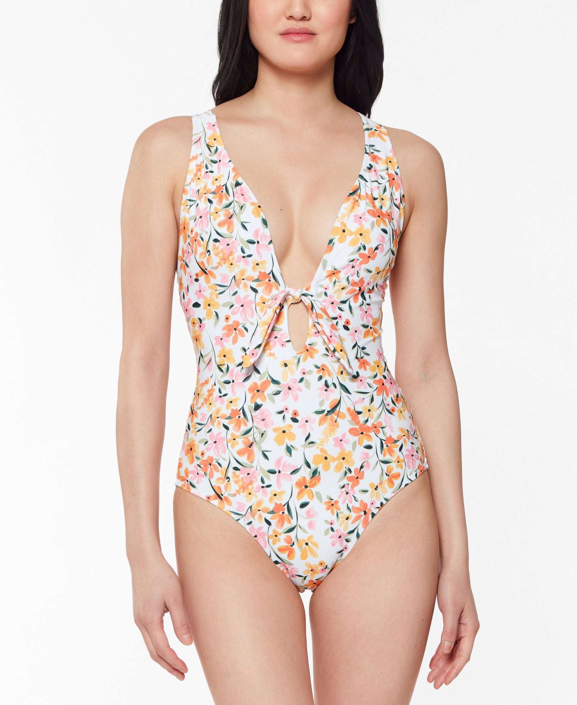Summer Dreaming Tie-Front One-Piece Swimsuit