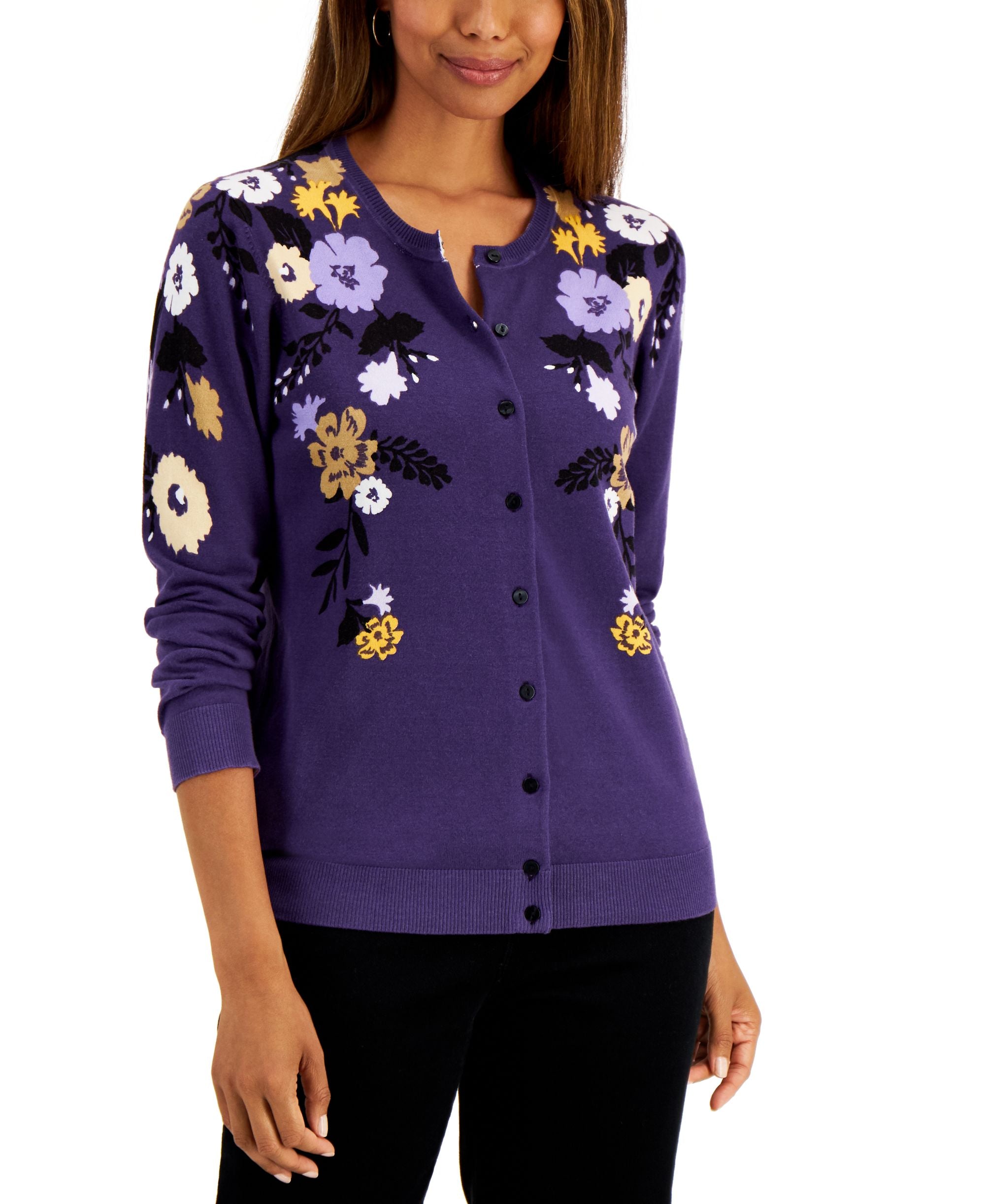 Delia Floral Printed Cardigan