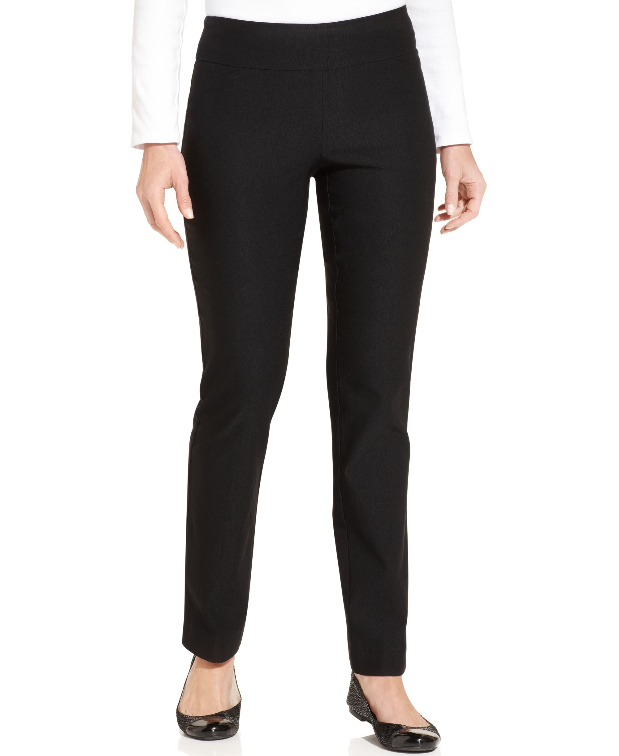 Charter Club Petite Cambridge Tummy Control Slim Leg Pants