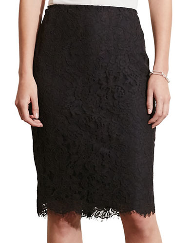 Lauren Ralph Lauren Womens Petite Lace Pencil Skirt