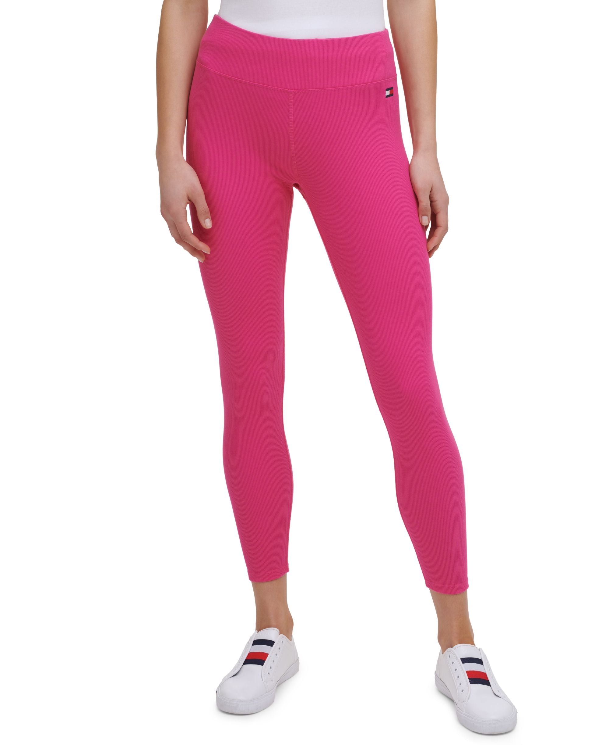 Women's Fine Rib High-Rise 7/8 Length Leggings